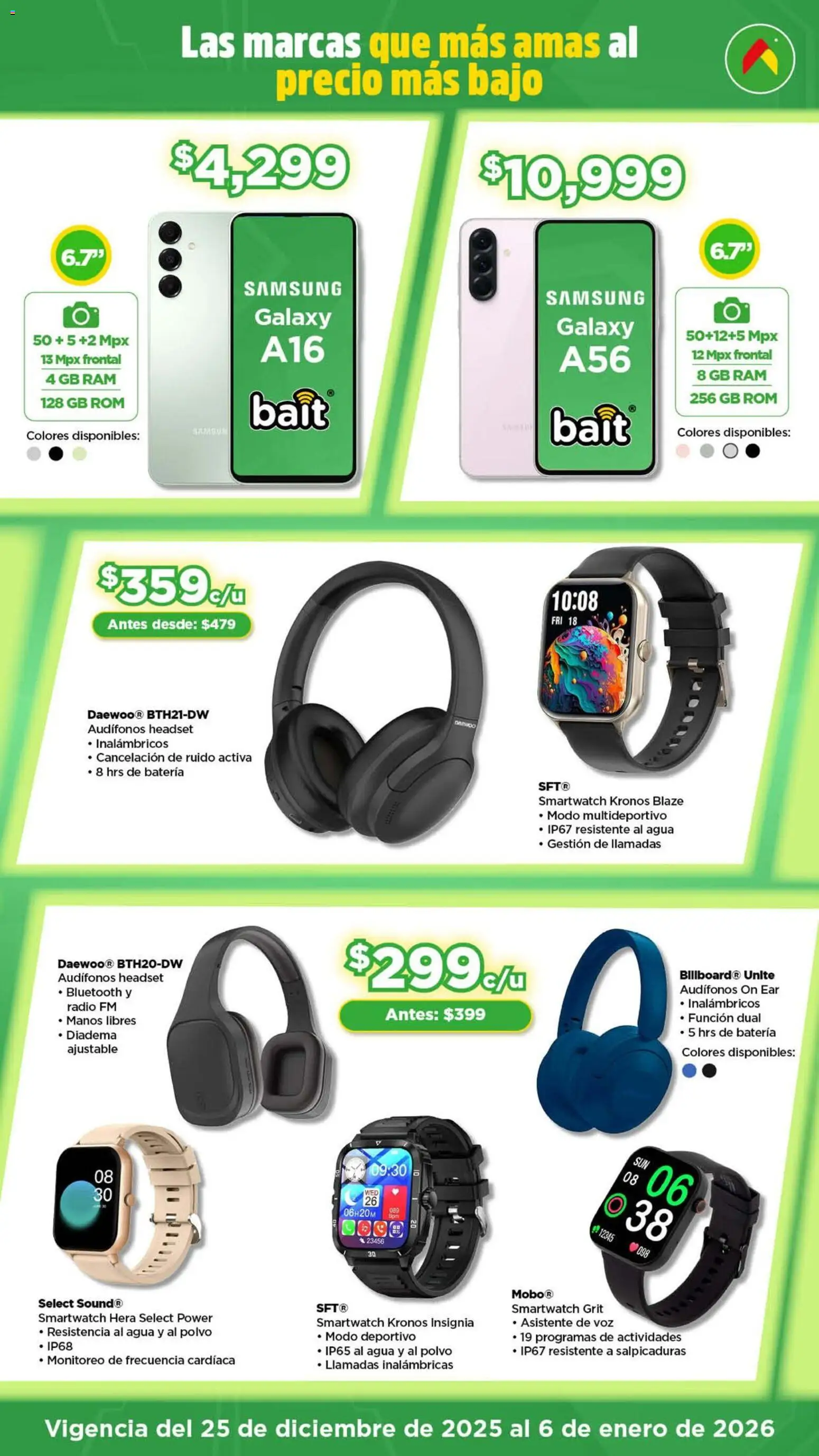 Nuevas ofertas de Bodega Aurrerá válidas en toda la República Mexicana desde el 25.12.2025. ¡Encuentra las mejores ofertas en Bodega Aurrerá folleto Juguetirama! | Página: 11 | Productos: Agua, Audífonos, Batería, Polvo