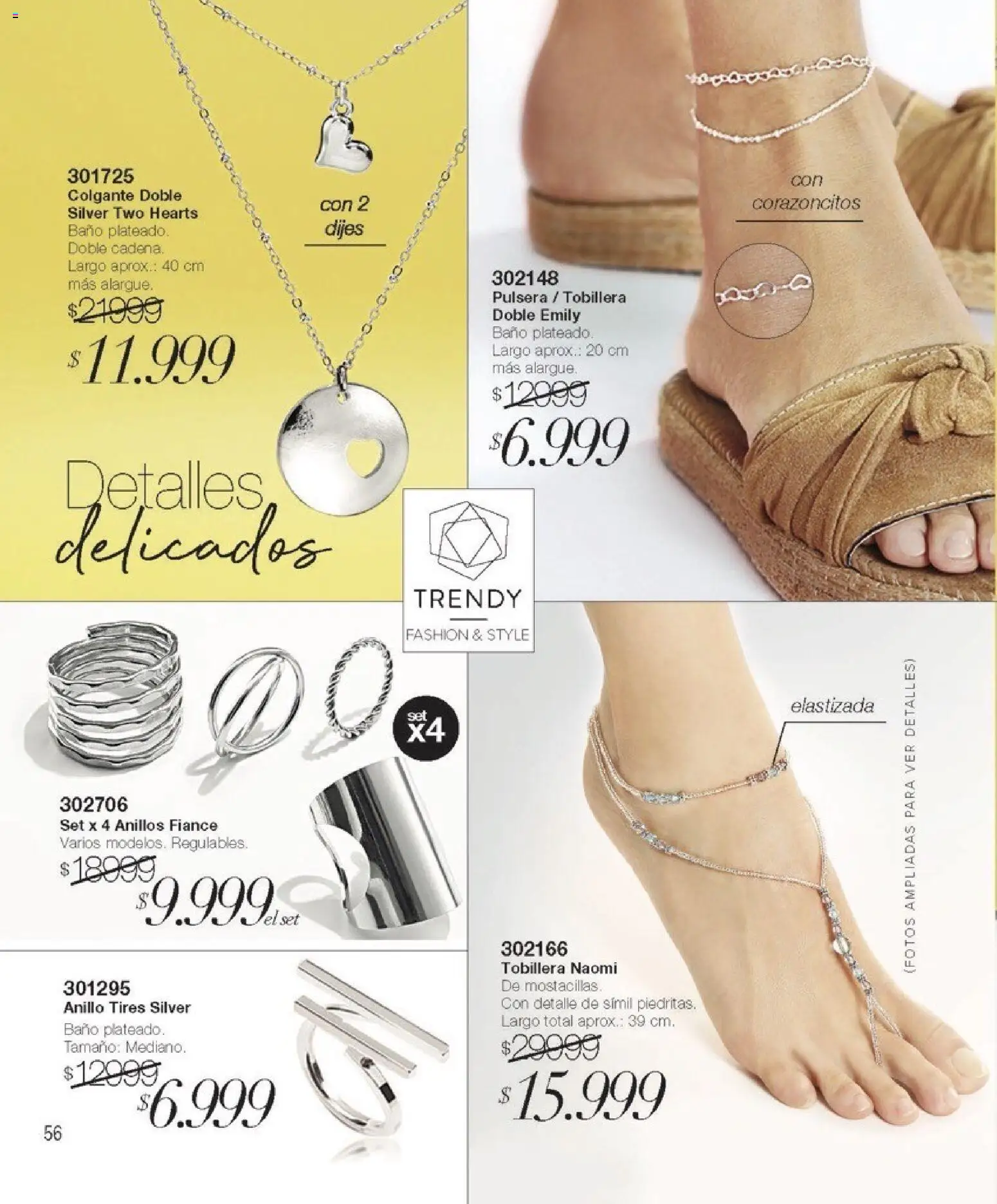 Violetta catálogo │ válido desde el 01.02.2026 | Página: 56 | Productos: Pulsera, Anillo, Tobillera, Baño