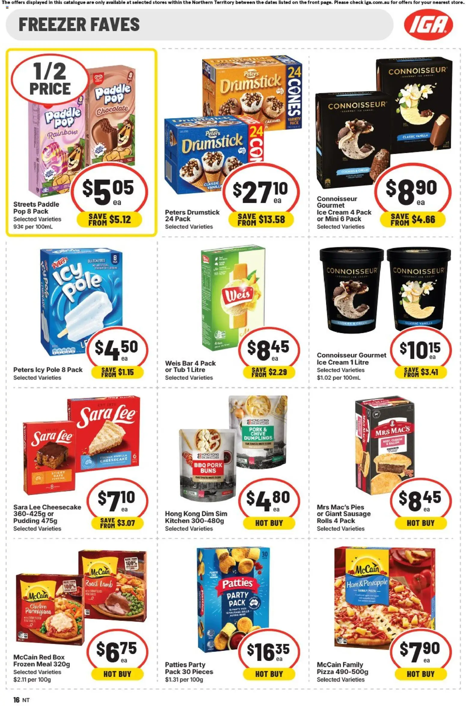 IGA catalogue - valid from 25.02.2026 | Page: 12 | Products: Pizza, Chicken, Cream, Freezer