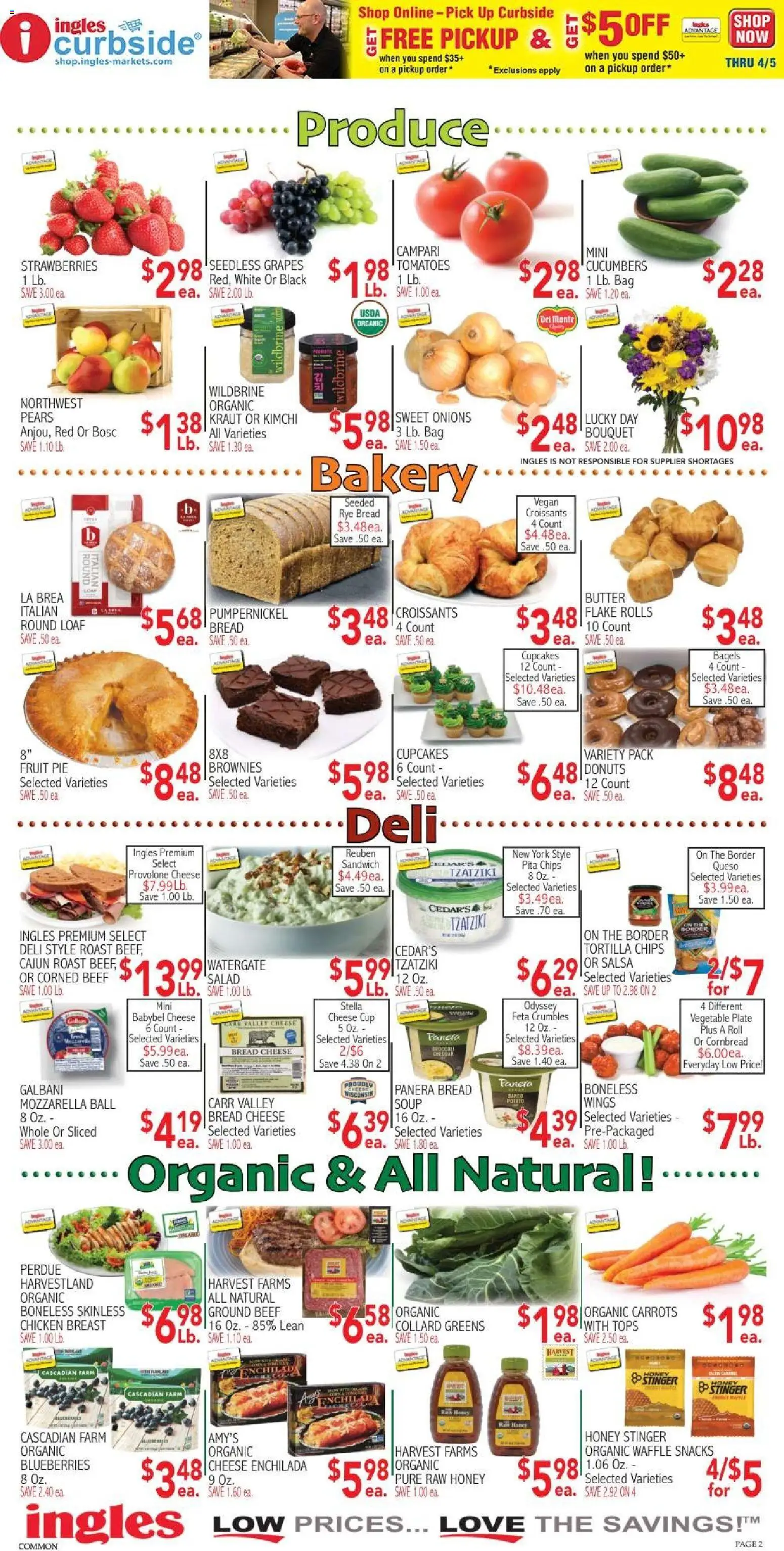 Ingles Weekly Ad - valid from 18.03.2026 | Page: 10 | Products: Cucumbers, Salad, Blueberries, Bag