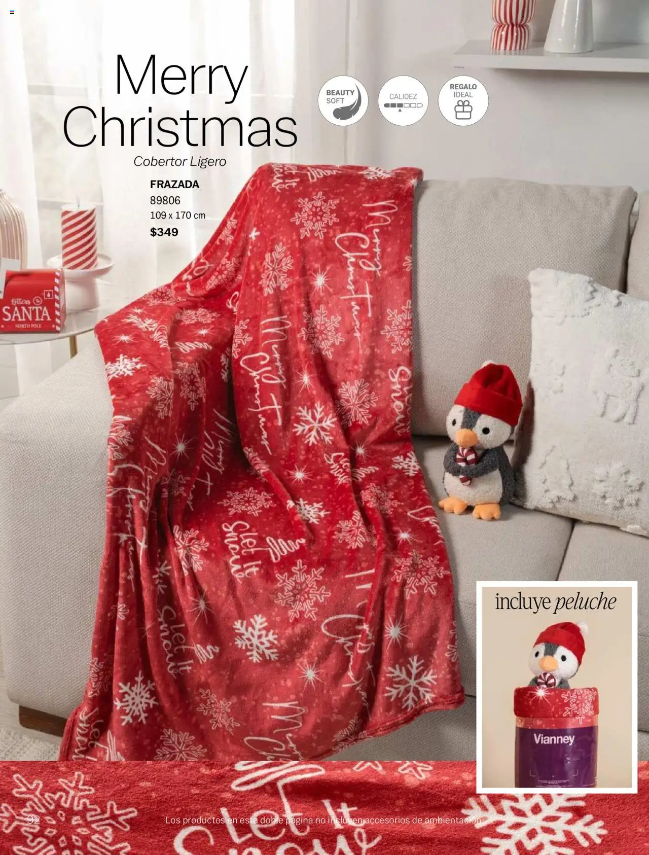 Nuevas ofertas de Vianney válidas en toda la República Mexicana desde el 15.08.2025. ¡Encuentra las mejores ofertas en Vianney - Catálogo Invierno! | Página: 94 | Productos: Cobertor