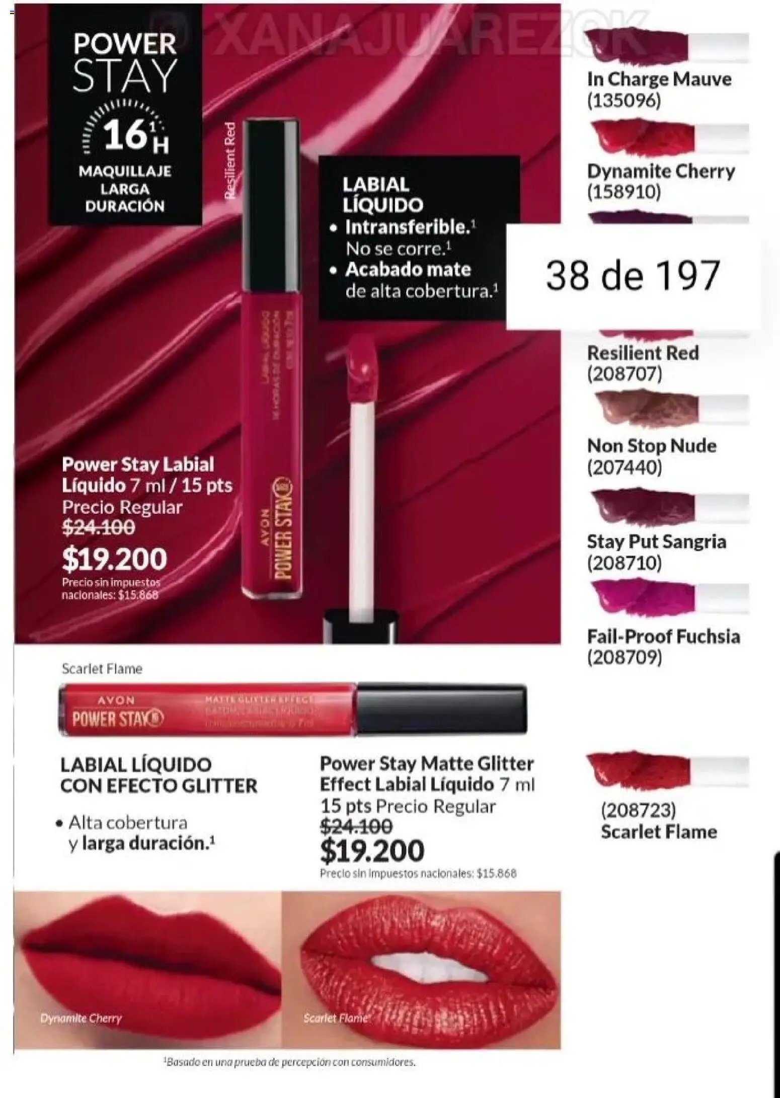 Catálogo AVON Campaña 15/2025 │ válido desde el 23.10.2025 | Página: 32 | Productos: Mate, Maquillaje, Glitter