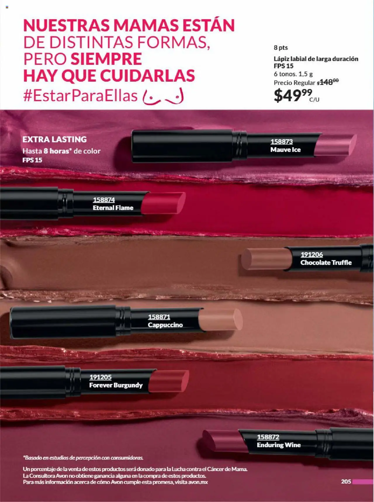 Nuevas ofertas de AVON válidas en toda la República Mexicana desde el 09.08.2025. ¡Encuentra las mejores ofertas en AVON - Campaña 13 2025! | Página: 216 | Productos: Chocolate, Lápiz labial