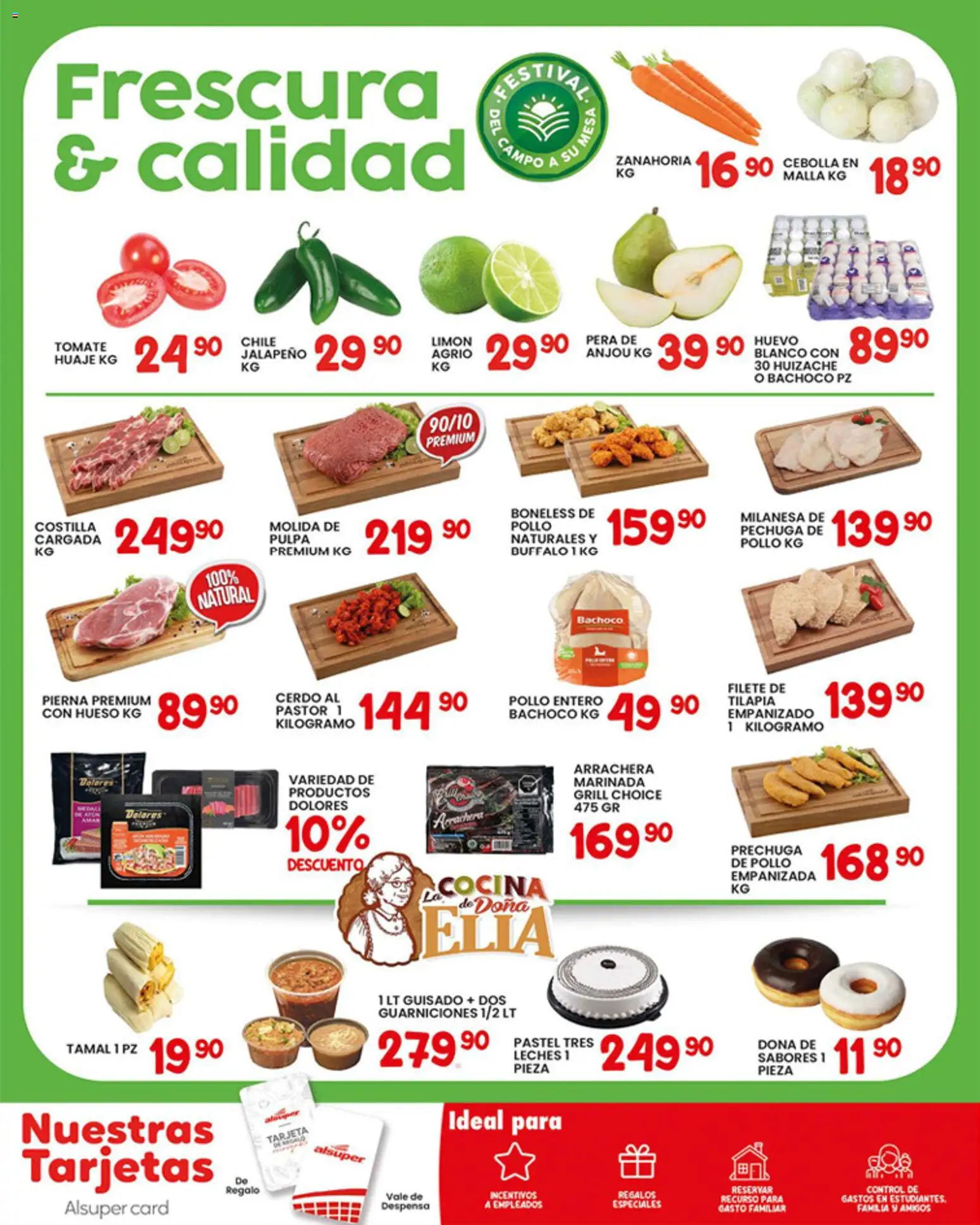 Nuevas ofertas de Alsuper válidas en toda la República Mexicana desde el 23.01.2026. ¡Encuentra las mejores ofertas en Alsuper folleto Laguna! | Página: 6 | Productos: Pollo, Cerdo, Cocina, Zanahoria
