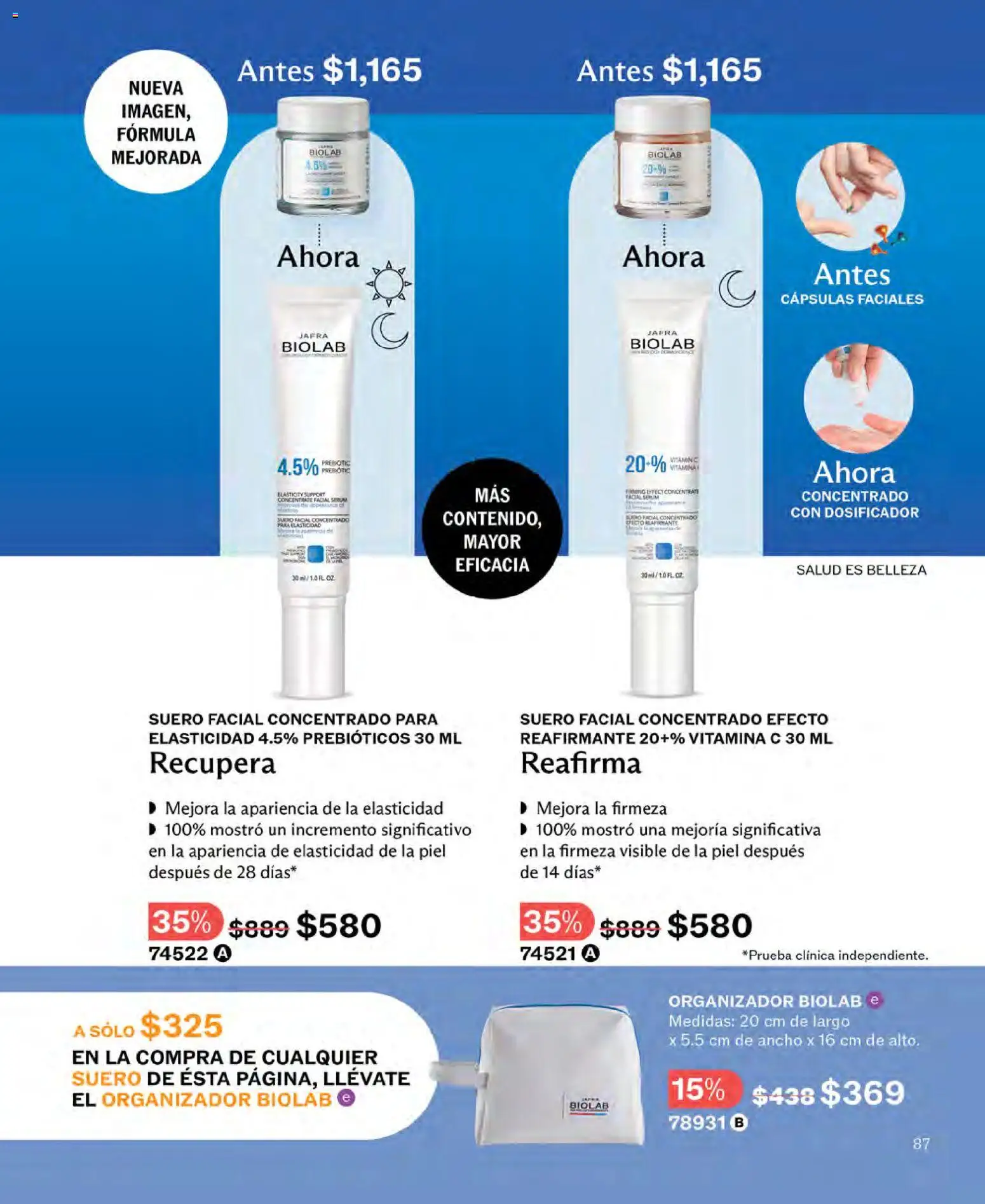 Nuevas ofertas de JAFRA válidas en toda la República Mexicana desde el 01.11.2025. ¡Encuentra las mejores ofertas en JAFRA catálogo! | Página: 87 | Productos: Organizador