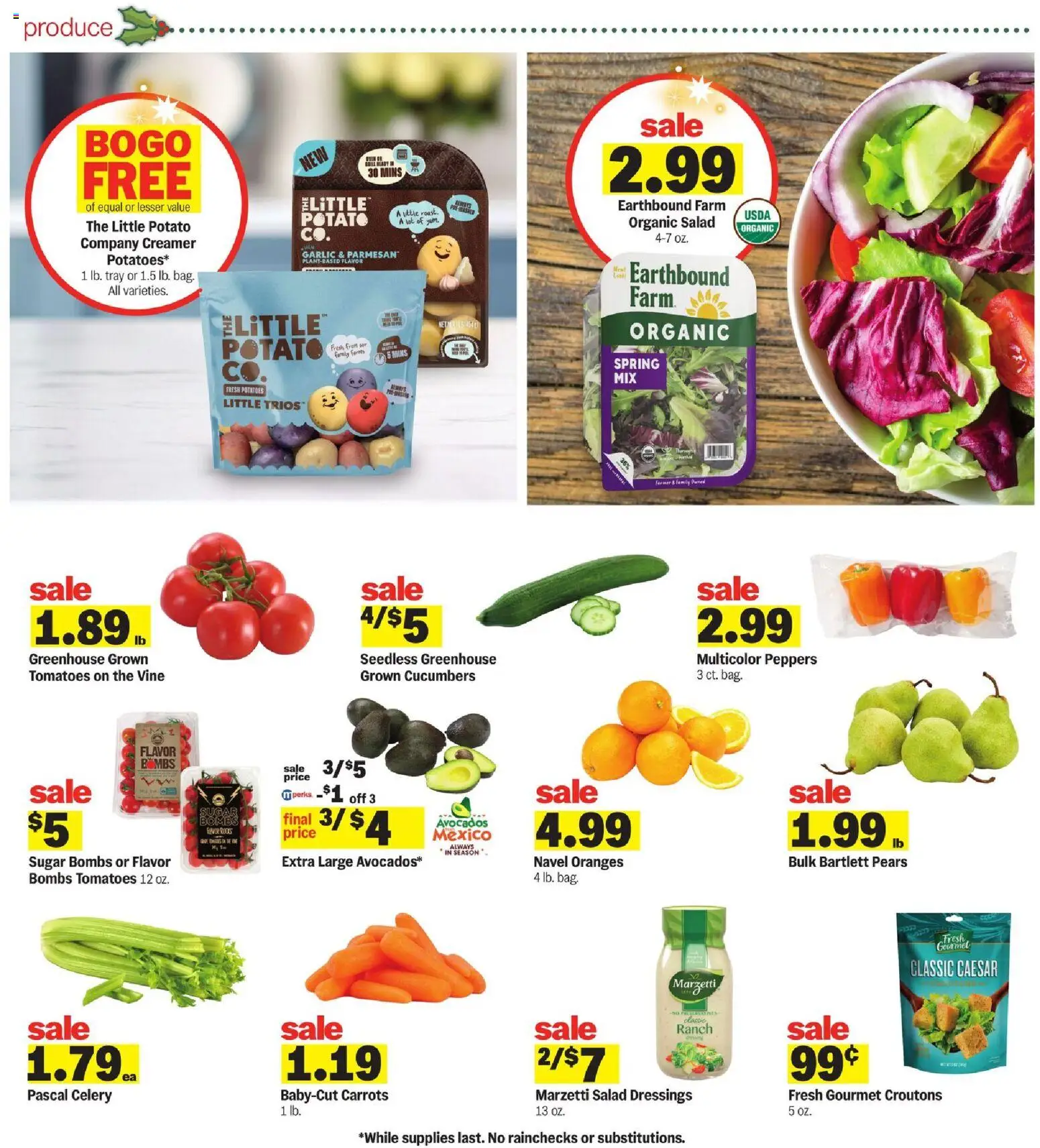 Meijer Weekly Ad - MI - valid from 05.11.2025 | Page: 6 | Products: Tomatoes, Cucumbers, Salad, Garlic