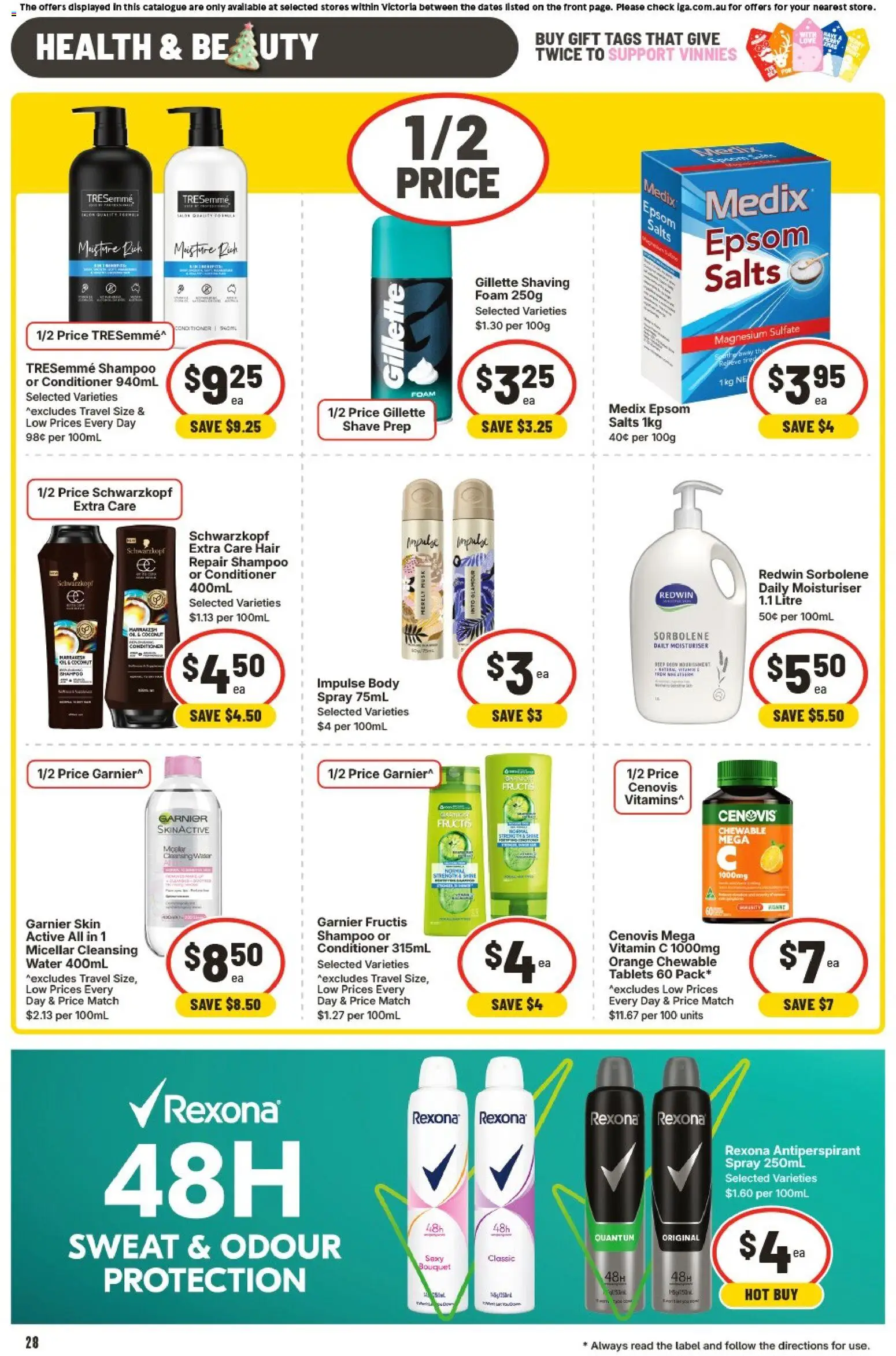 IGA catalogue - valid from 19.11.2025 | Page: 29 | Products: Antiperspirant, Water, Tablets, Vitamin