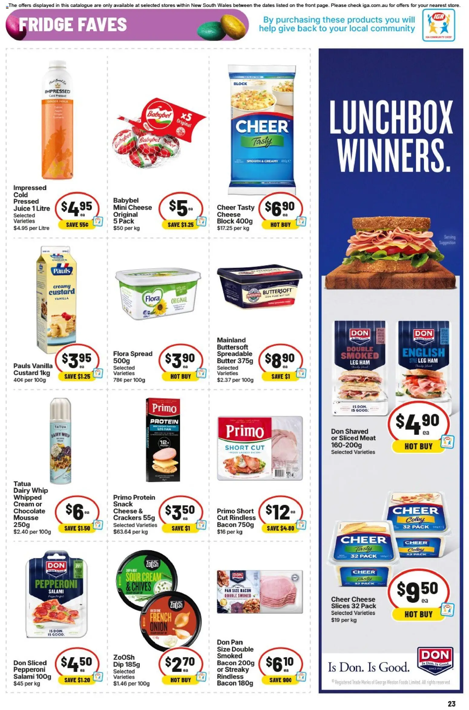 IGA catalogue - valid from 01.04.2026 | Page: 26 | Products: Chocolate, Sour cream, Mousse, Fridge