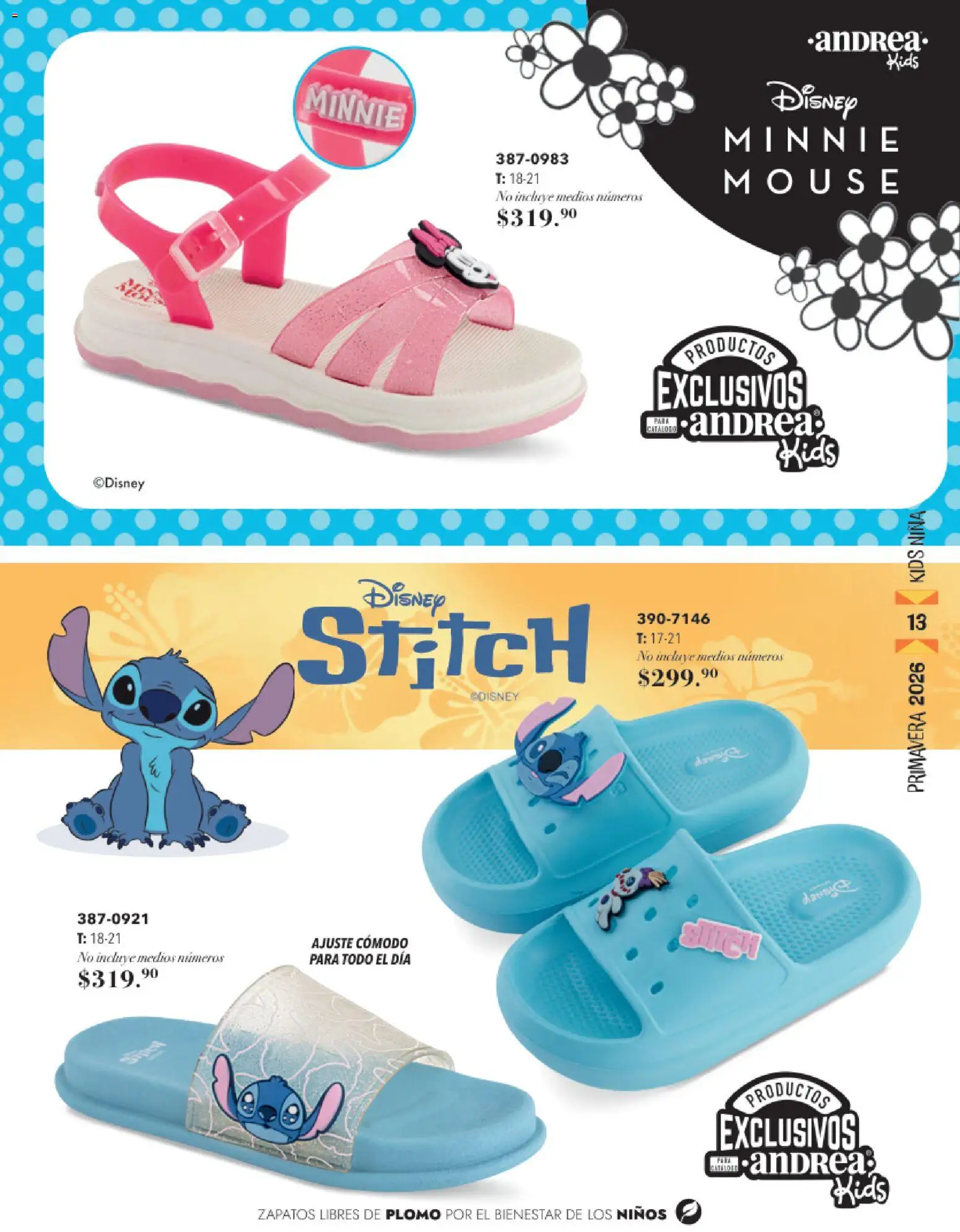 Nuevas ofertas de Andrea válidas en toda la República Mexicana desde el 25.01.2026. ¡Encuentra las mejores ofertas en Andrea catálogo Infantil! | Página: 13 | Productos: Zapatos, Mouse