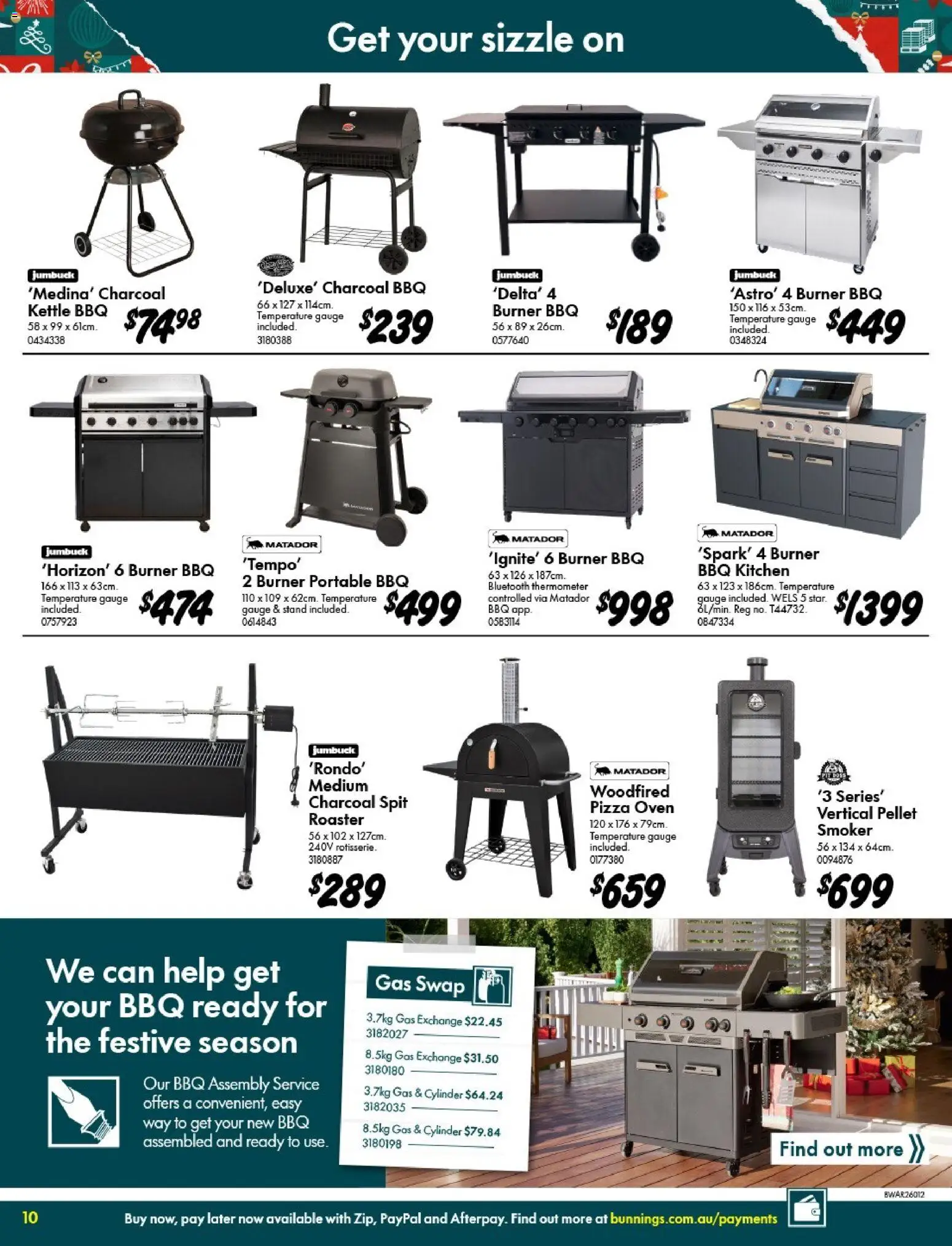 Bunnings Warehouse catalogue - valid from 05.11.2025 | Page: 10 | Products: Pizza, Portable, Oven, Thermometer