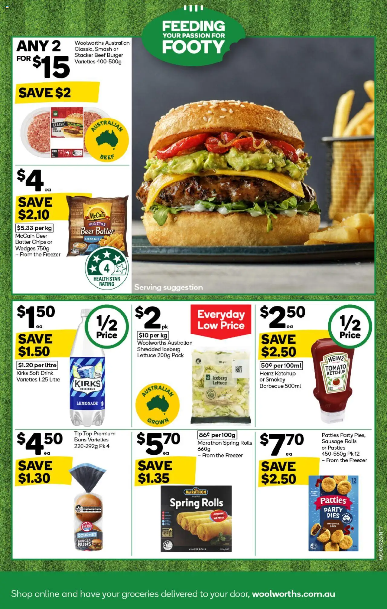 Woolworths catalogue - valid from 10.09.2025 | Page: 7 | Products: Beer, Lettuce, Chips, Pies