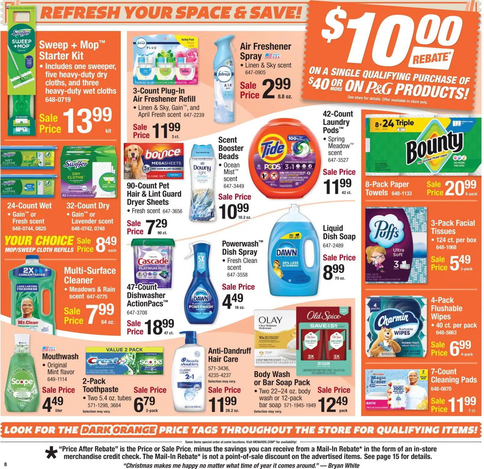 Menards Weekly Ad - valid from 17.12.2025 | Page: 9 | Products: Box, Toothpaste, Starter, Dryer