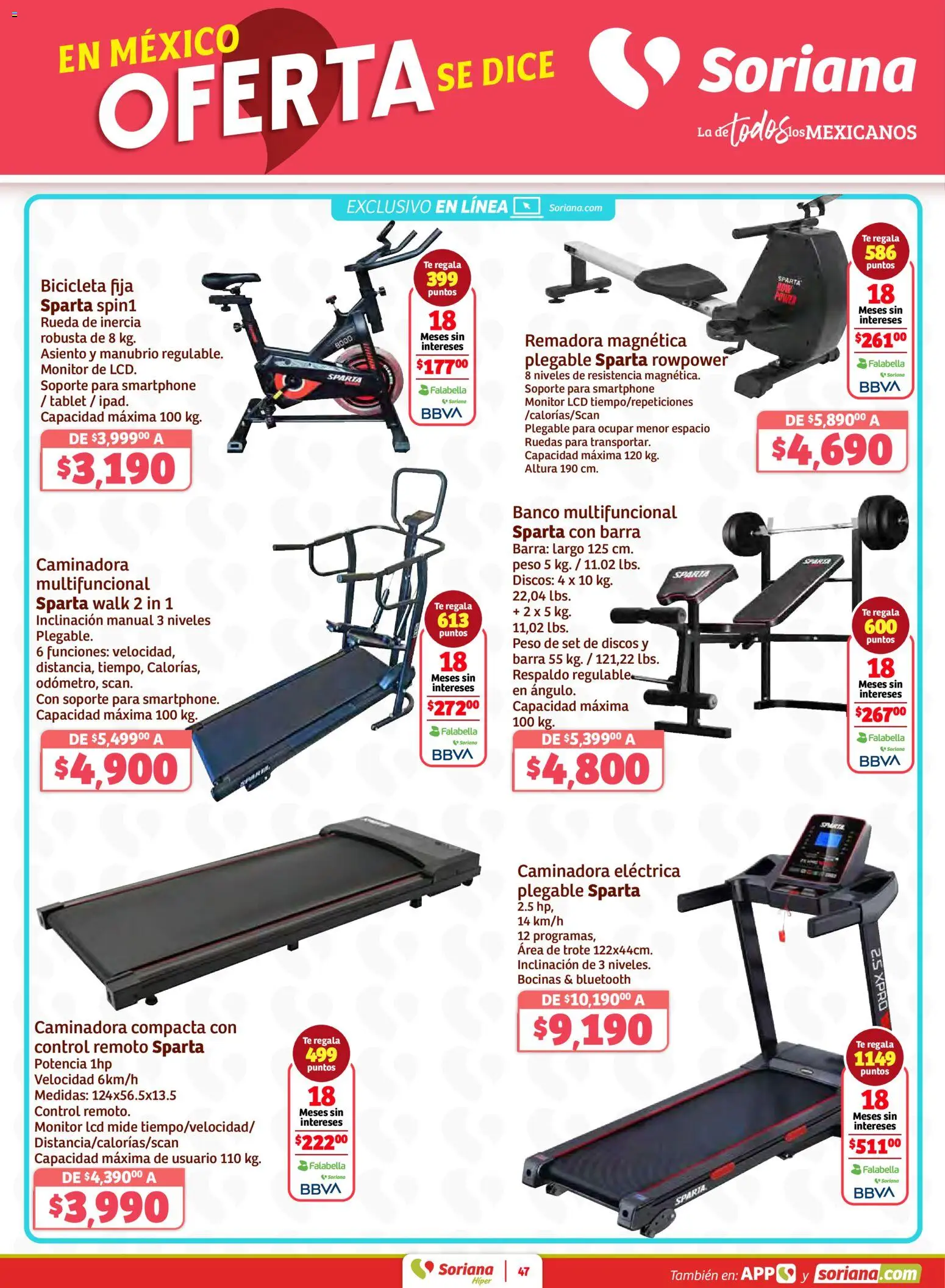 Nuevas ofertas de Soriana válidas en toda la República Mexicana desde el 02.01.2026. ¡Encuentra las mejores ofertas en Soriana - Preciazazaso Híper: Frontera BCN, Son! | Página: 47 | Productos: Monitor, Barra, Banco, Té