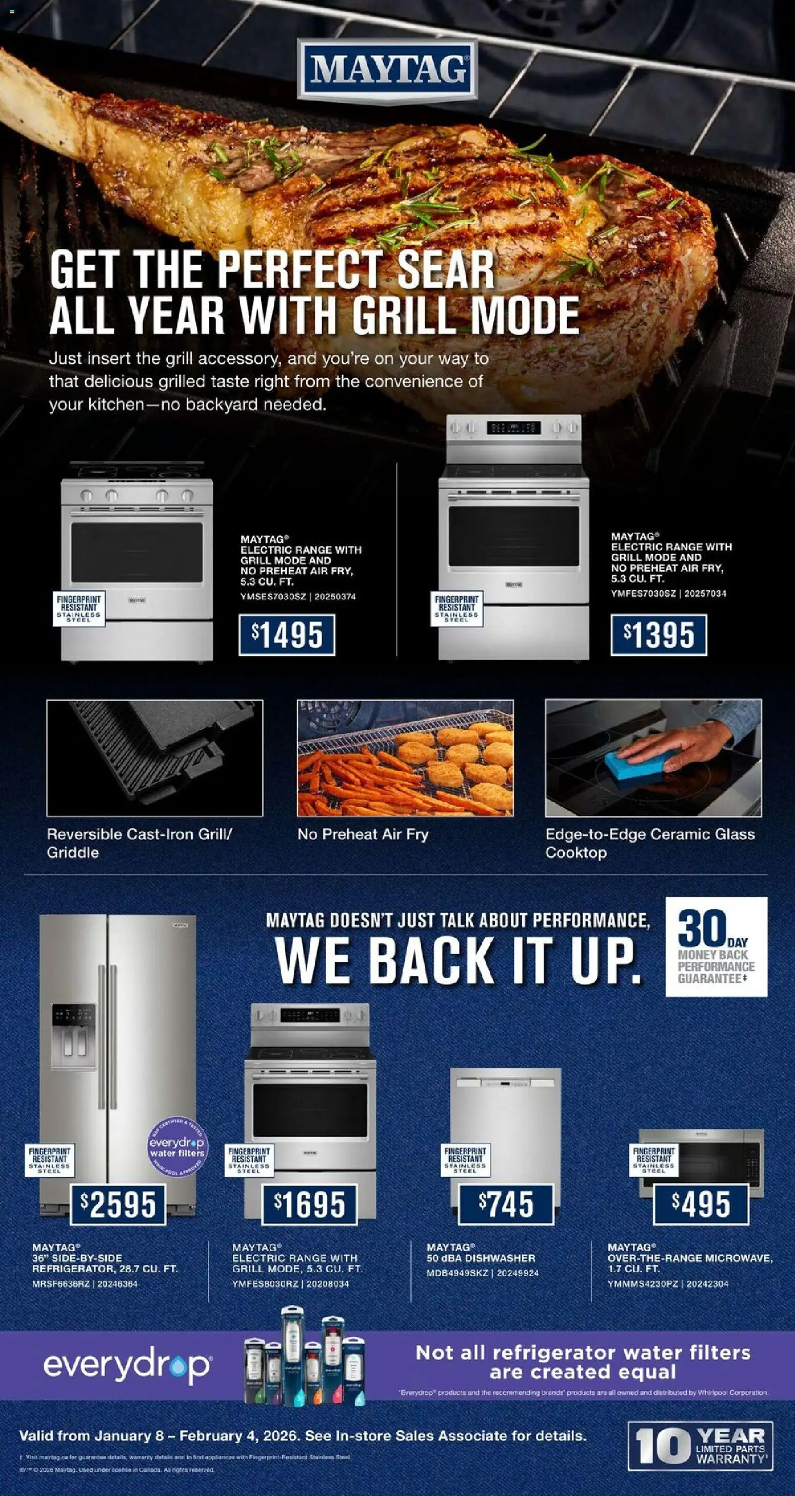 Leon's flyer valid from 08.01.2026 | Page: 3 | Products: Refrigerator, Dishwasher, Grill