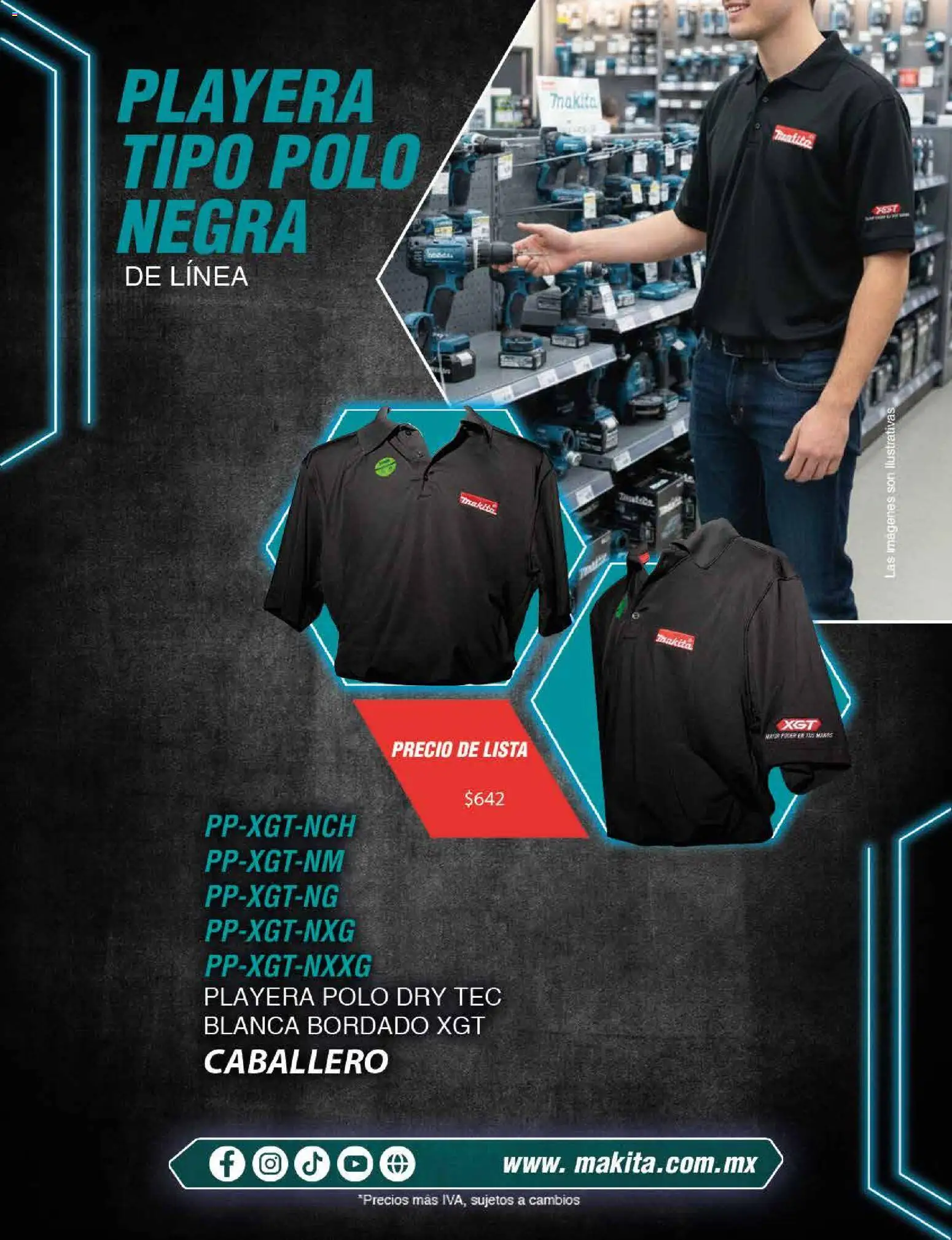 Nuevas ofertas de Makita válidas en toda la República Mexicana desde el 18.02.2026. ¡Encuentra las mejores ofertas en Makita catálogo Publicidad! | Página: 17 | Productos: Playera