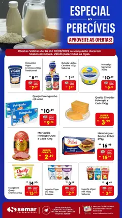 Semar Supermercado - Ofertas Especial Perecíveis - Pré-Visualização do folheto da loja Semar Supermercado, válido de 26.08.2025