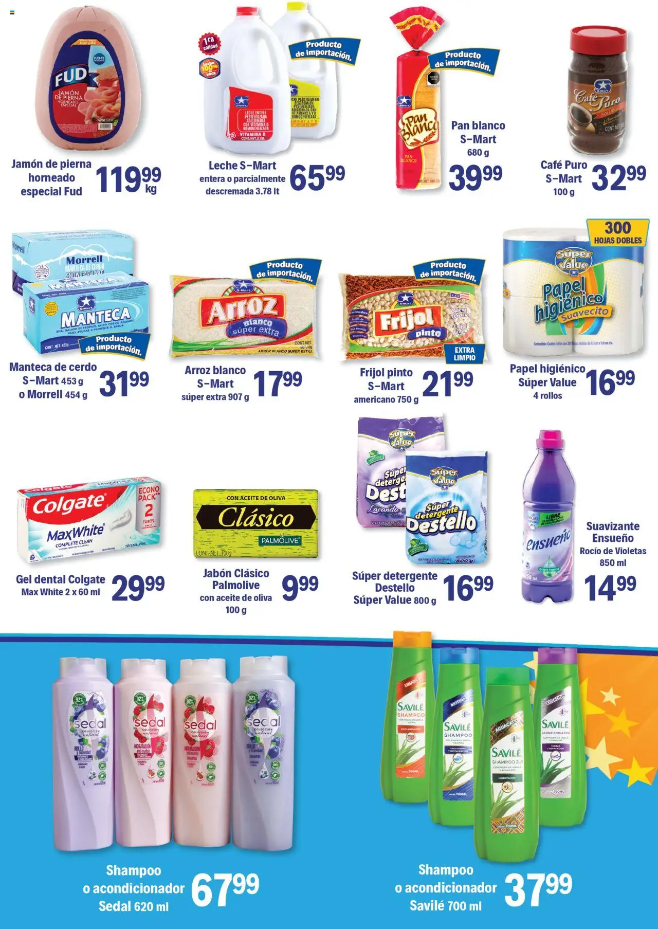 Nuevas ofertas de S-Mart válidas en toda la República Mexicana desde el 07.10.2025. ¡Encuentra las mejores ofertas en S-Mart - Folleto - Juarez! | Página: 5 | Productos: Brillo, Aceite, Café, Acondicionador