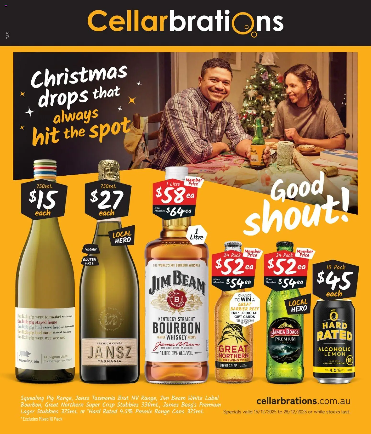 Cellarbrations catalogue - valid from 15.12.2025 | Page: 1 | Products: Beef, Whiskey, Lemon, Digital