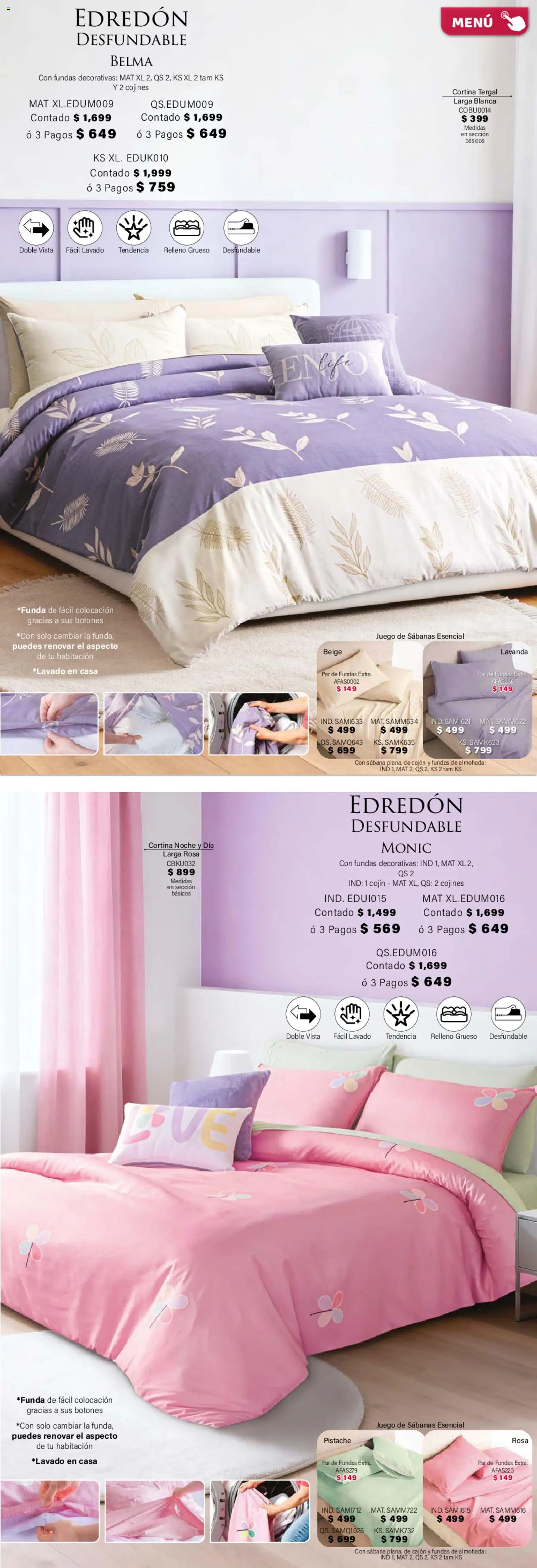 Nuevas ofertas de Colchas Concord válidas en toda la República Mexicana desde el 01.02.2026. ¡Encuentra las mejores ofertas en Colchas Concord catálogo! | Página: 13 | Productos: Juego, Almohada, Sabanas