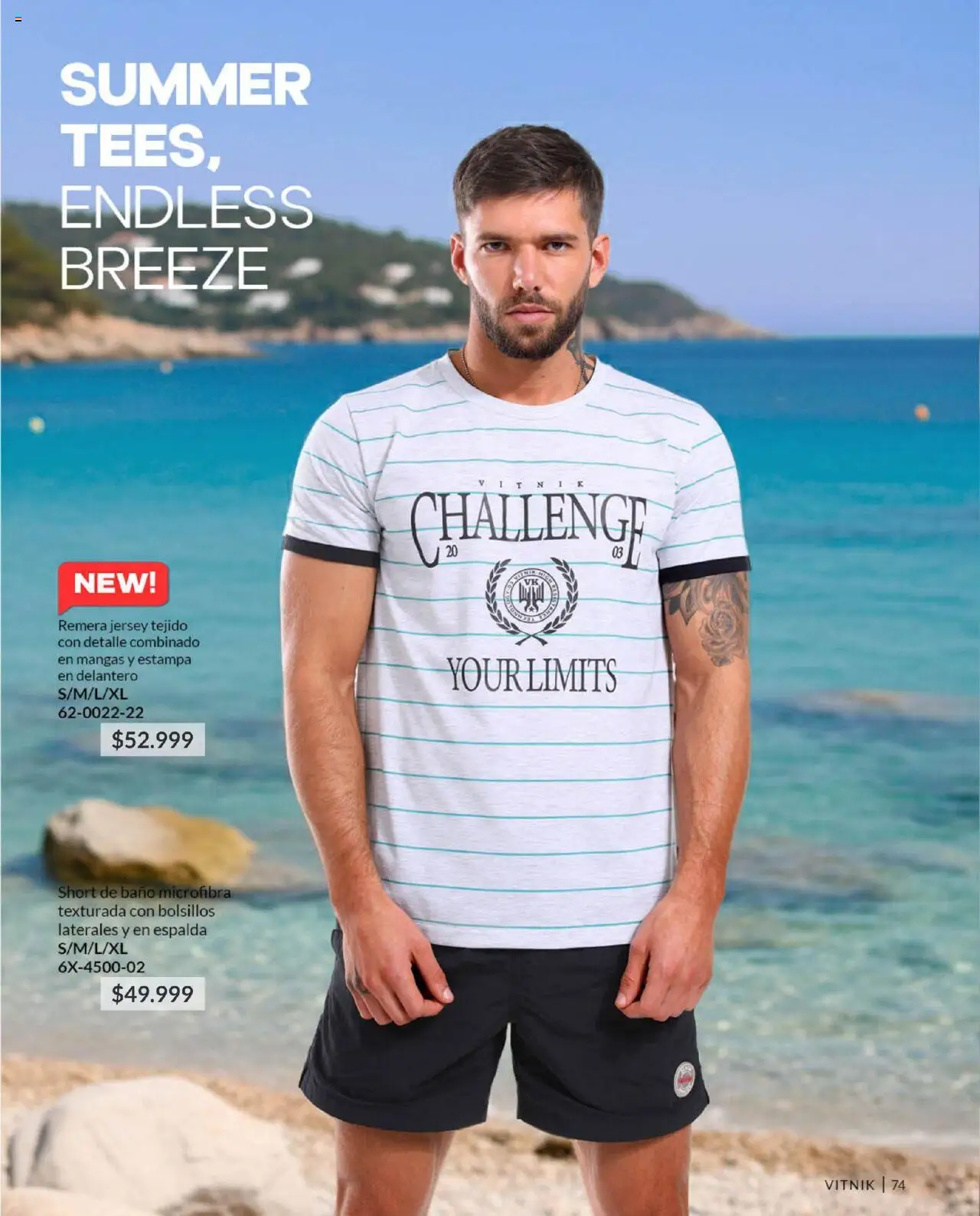 Vitnik - Catálogo Hombre │ válido desde el 07.10.2025 | Página: 74 | Productos: Remera, Short, Baño