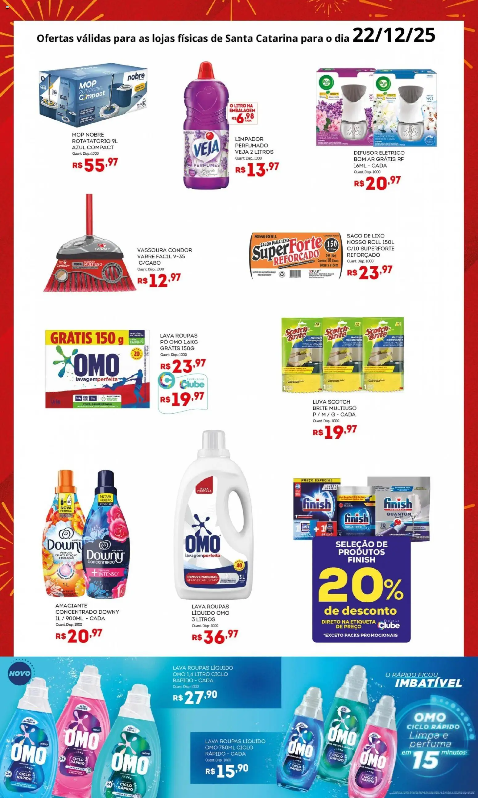 Bistek Supermercados Folheto - válido de 22.12.2025 | Página: 3 | Produtos: Mop, Roupas, Amaciante, Vassoura