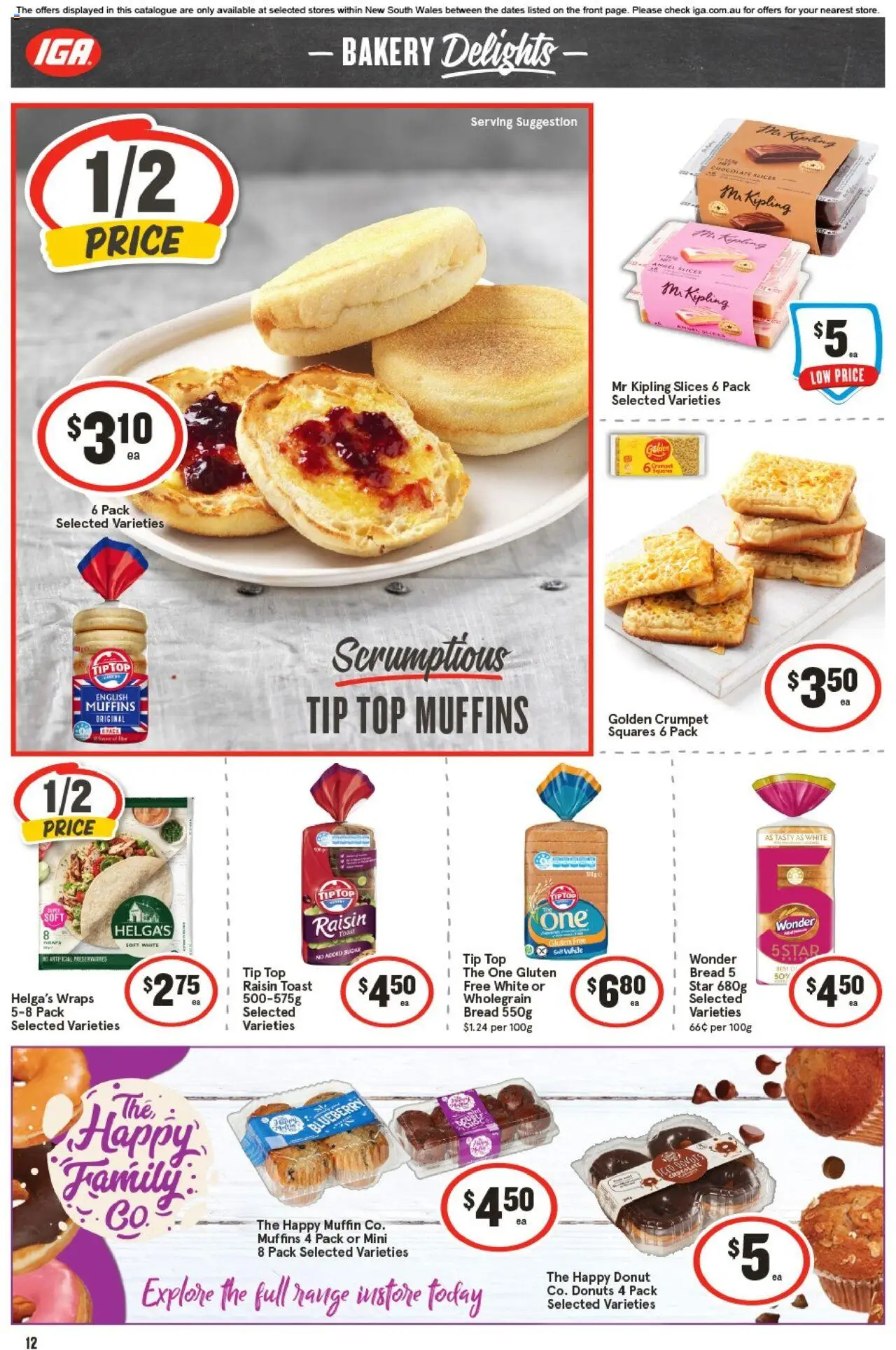 IGA catalogue - valid from 17.09.2025 | Page: 15 | Products: Bread, Chocolate, Muffins, Sugar