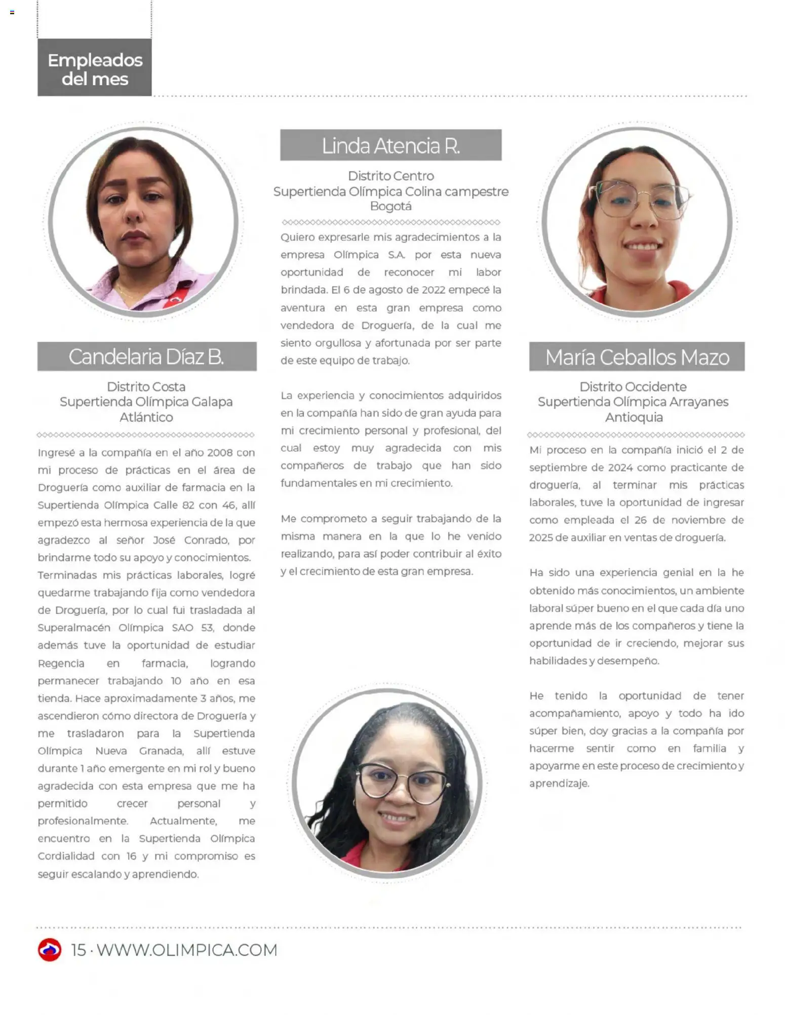 Olímpica revista - valida desde el 01.04.2026 | Página: 15 | Productos: Mazo