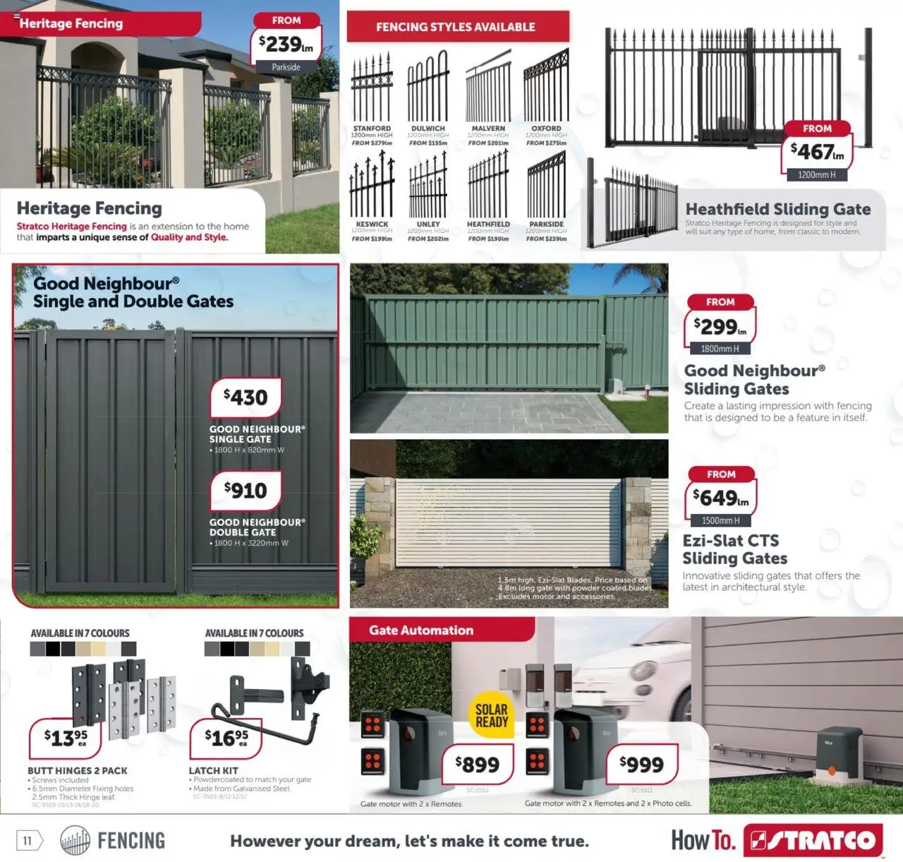 Stratco catalogue - valid from 27.06.2025 | Page: 11 | Products: Gate, Powder, Suit