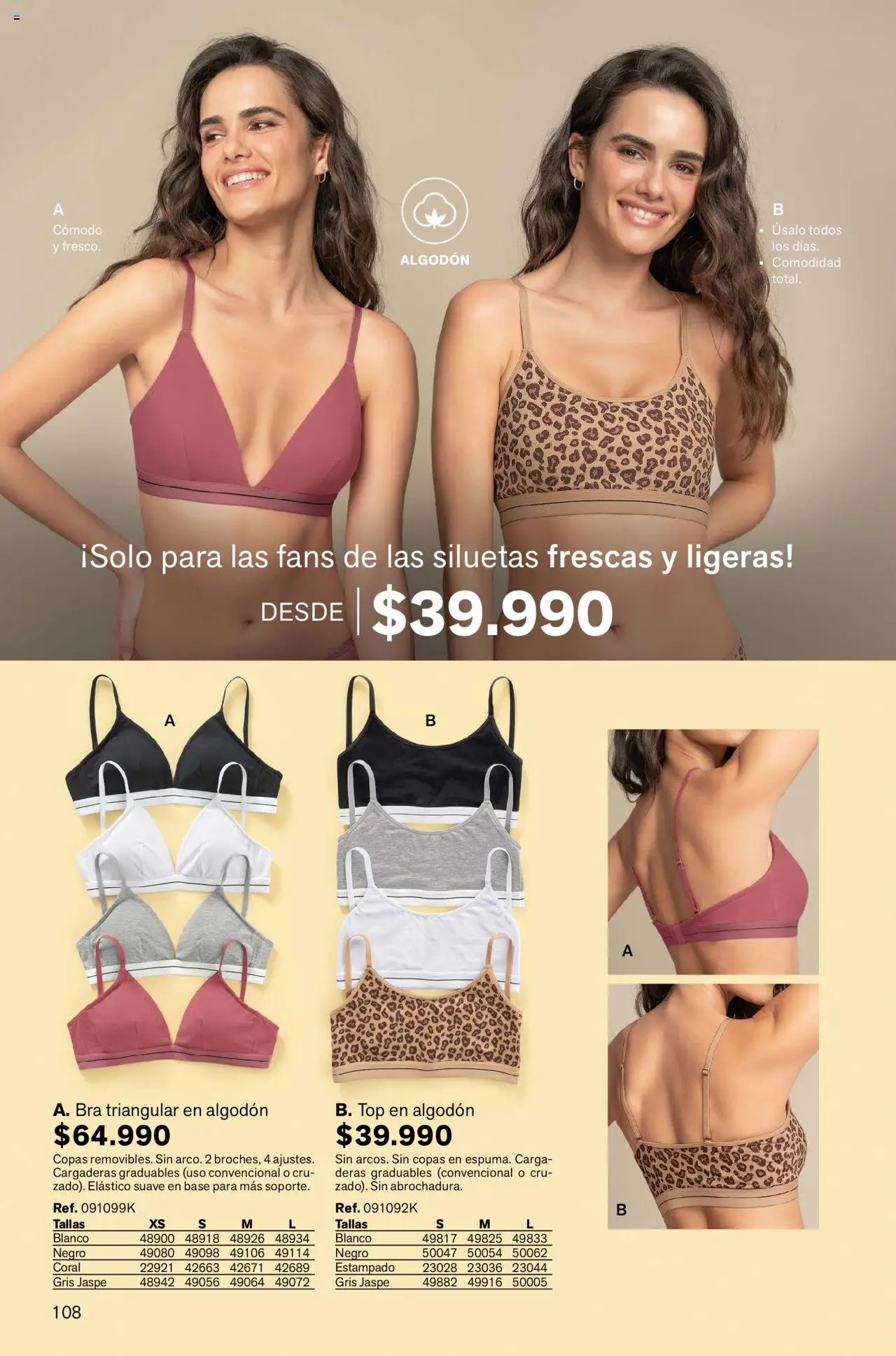 Leonisa revista - valida desde el 12.09.2025 | Página: 108 | Productos: Algodón, Top