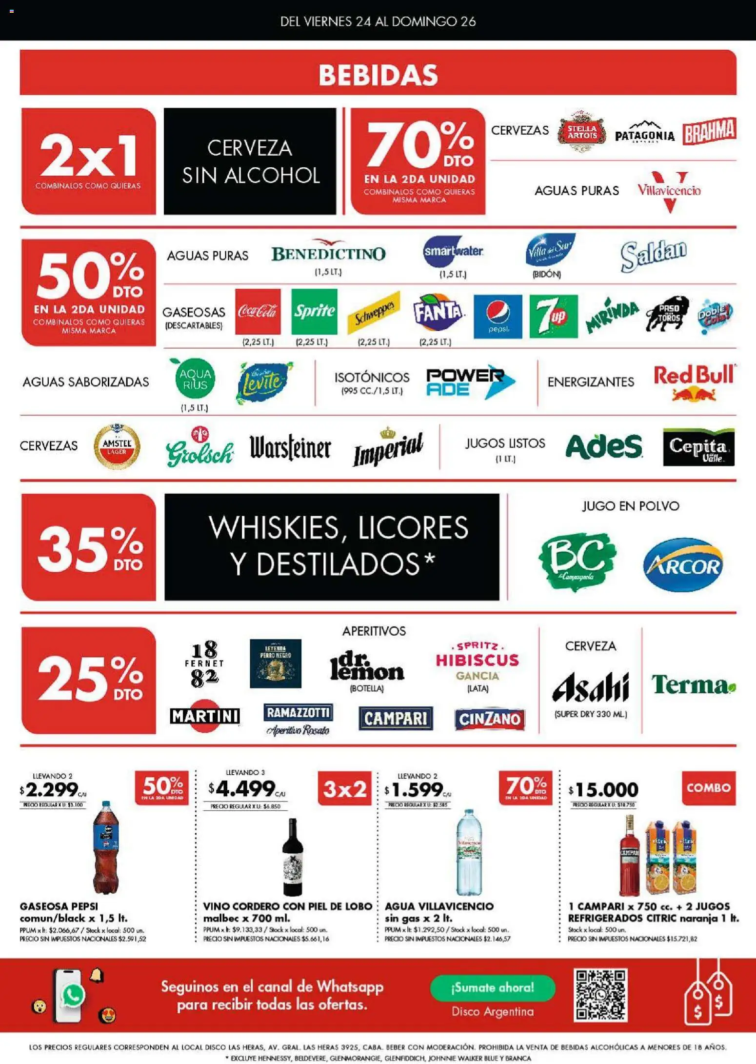 Disco - Ofertas | Bs. As. y Santa Fé │ válido desde el 23.10.2025 | Página: 5 | Productos: Disco, Polvo, Jugo, Cerveza