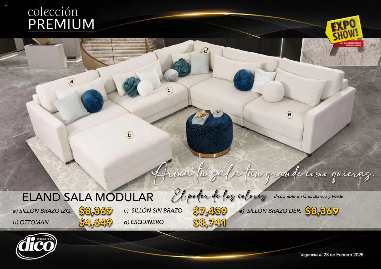 Nuevas ofertas de Muebles Dico válidas en toda la República Mexicana desde el 10.02.2026. ¡Encuentra las mejores ofertas en Muebles Dico catálogo Colección Premium! | Página: 3