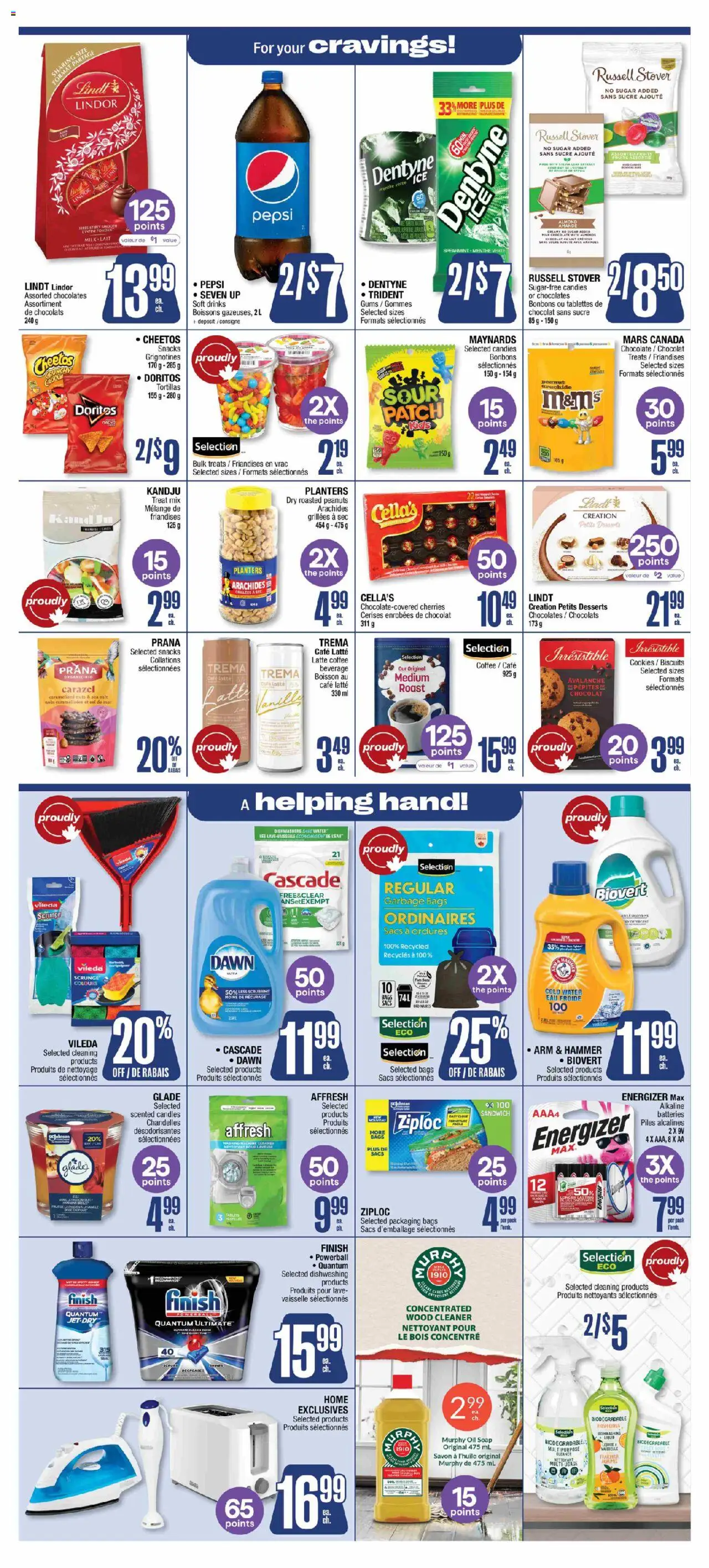 Jean Coutu flyer valid from 02.10.2025 | Page: 10 | Products: Hat, Washing machine, Oil, Chocolate