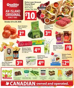 Preview of Quality Foods weekly flyer / circulaire from shop Quality Foods valid from 23.10.2025