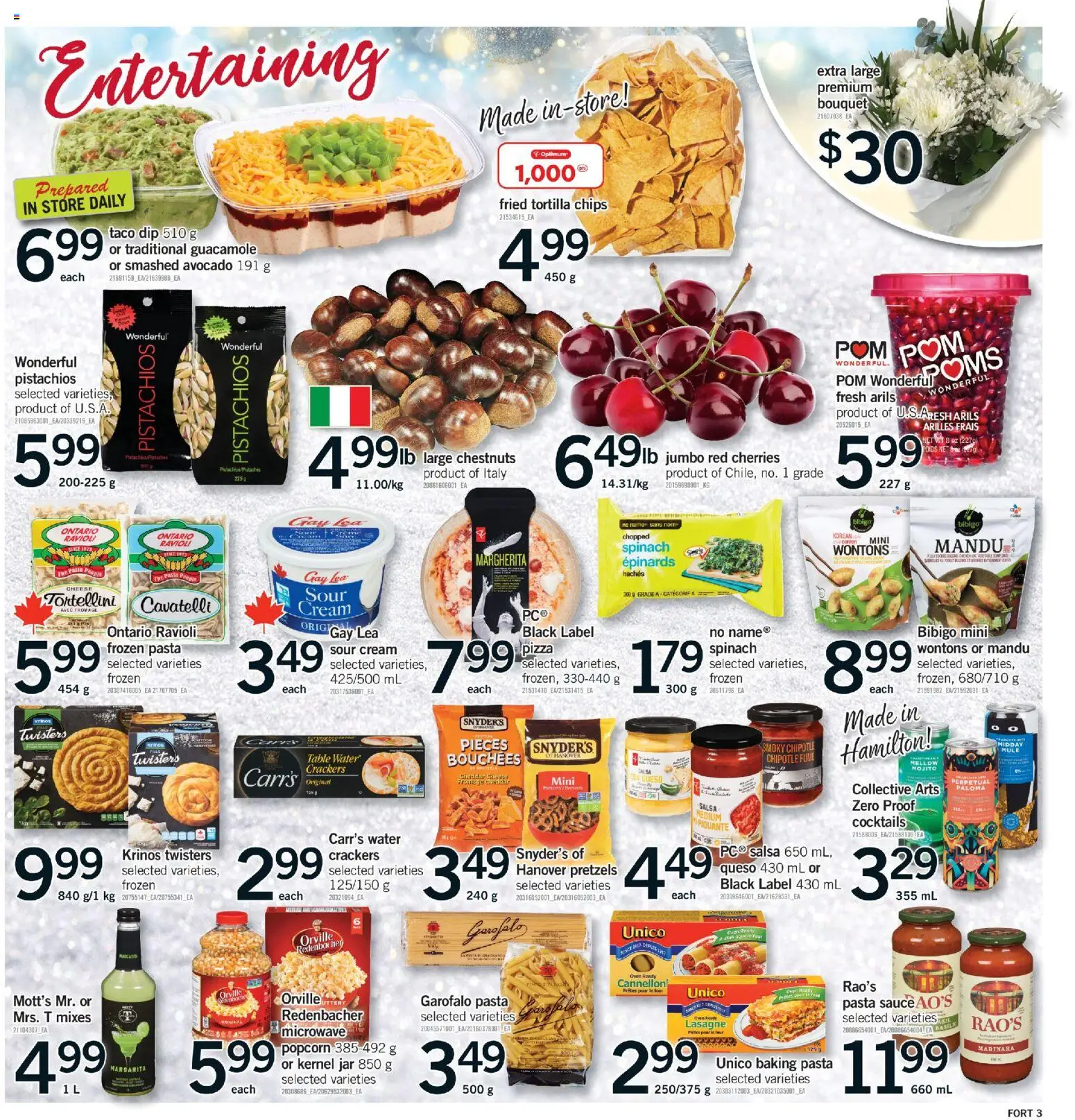 Fortinos flyer valid from 27.12.2025 | Page: 4 | Products: Sour cream, Cream, Oven, Pizza