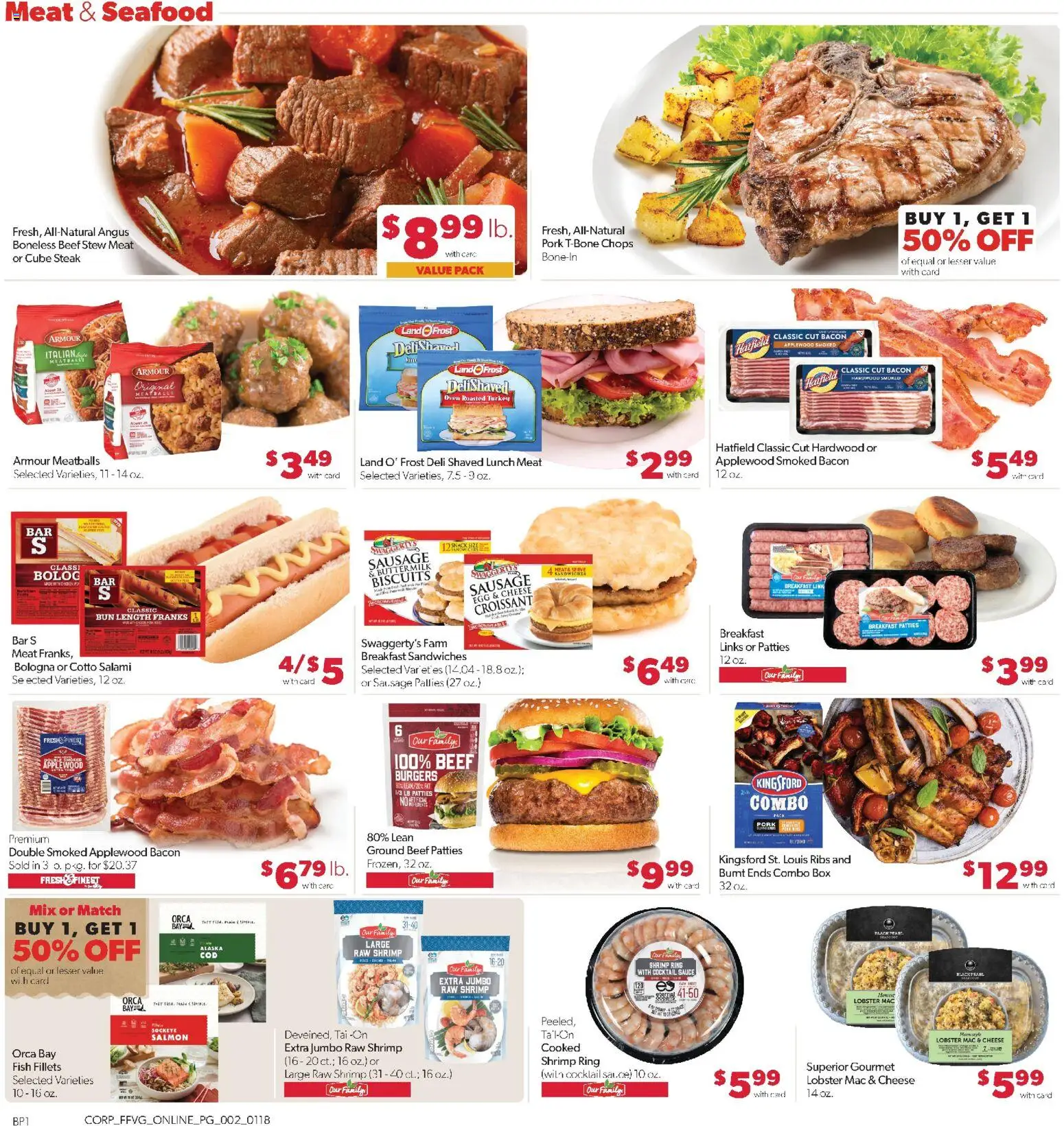 Family Fare Weekly Ad - valid from 18.01.2026 | Page: 6 | Products: Ring, Salami, Pork, Fish