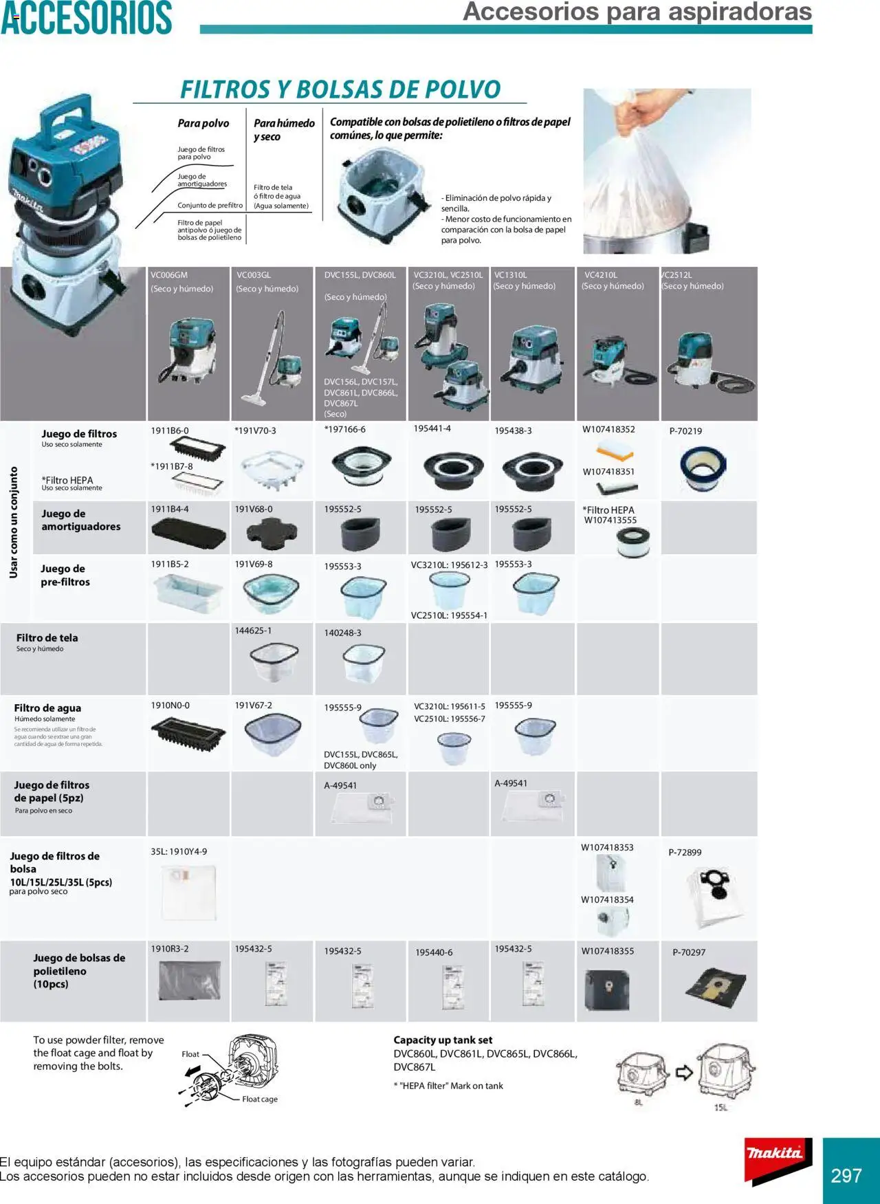Nuevas ofertas de Makita válidas en toda la República Mexicana desde el 08.07.2024. ¡Encuentra las mejores ofertas en Makita catálogo Accesorios! | Página: 297 | Productos: Bolsa, Agua, Juego, Conjunto