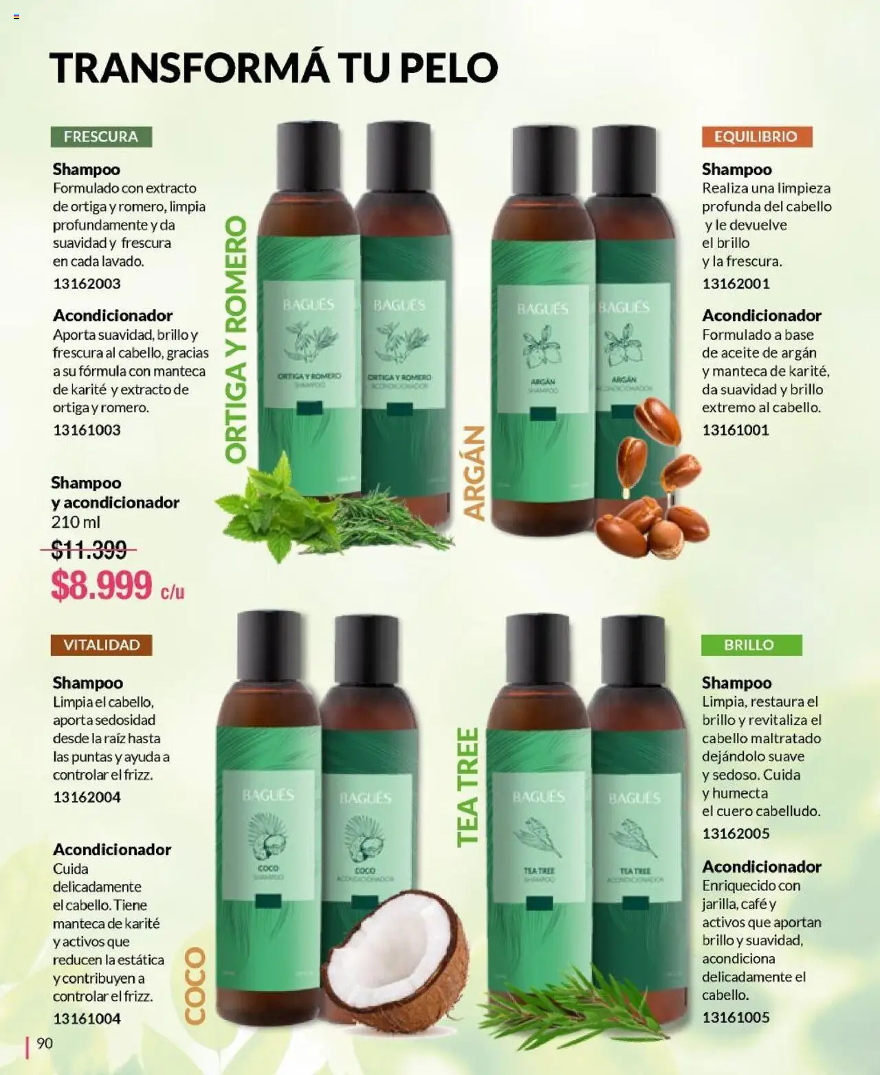 Bagués catálogo │ válido desde el 01.06.2025 | Página: 90 | Productos: Shampoo, Brillo, Manteca, Café