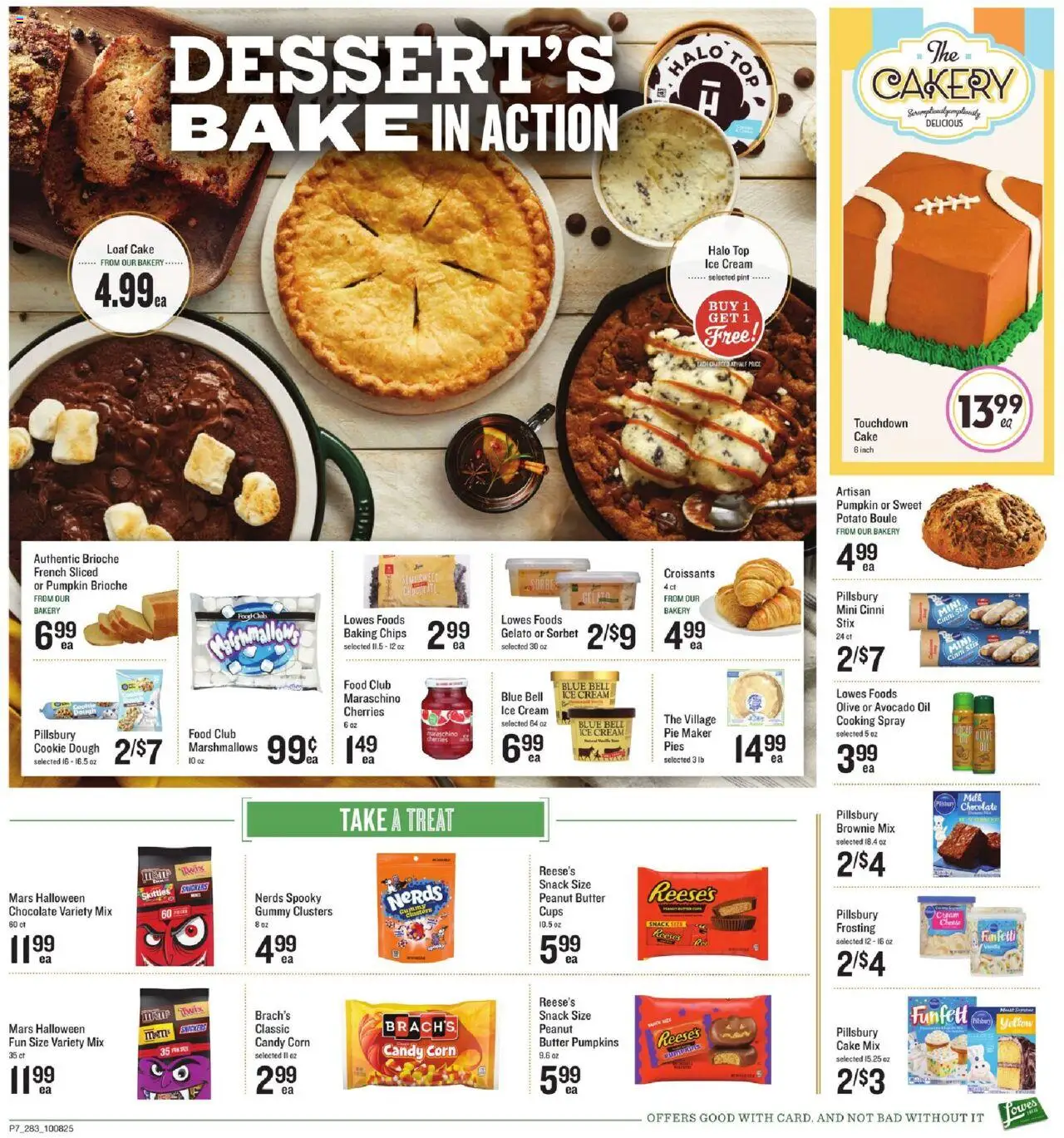 Lowes Foods Ad - valid from 08.10.2025 | Page: 7 | Products: Butter, Oil, Avocado, Croissants