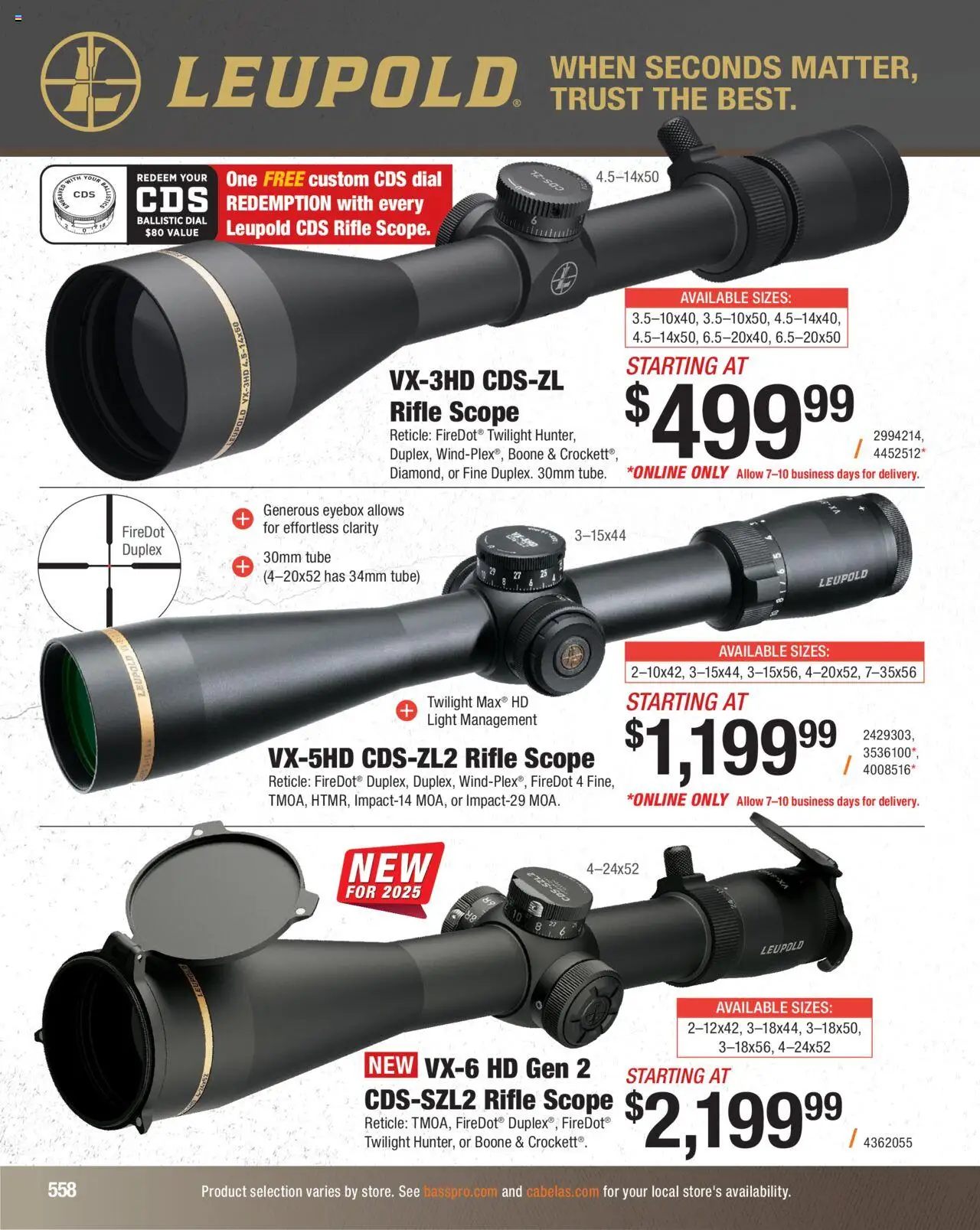 Cabela's Hunting Master 25 - valid from 11.08.2025 | Page: 558 | Products: Rifle