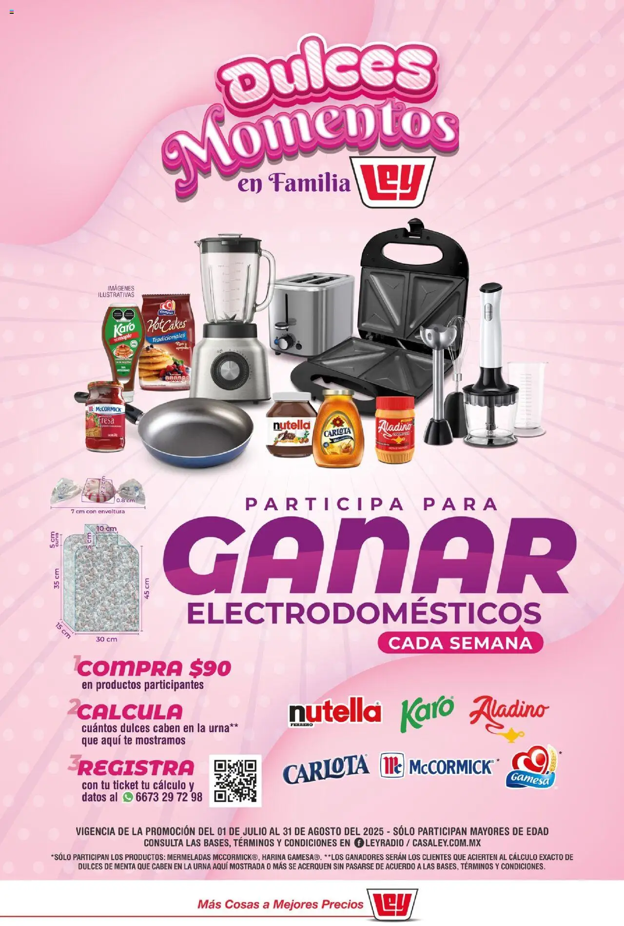 Nuevas ofertas de Casa Ley válidas en toda la República Mexicana desde el 01.07.2025. ¡Encuentra las mejores ofertas en Casa Ley folleto Dulces Momentos! | Página: 1 | Productos: Fresa, Harina, Dulces, Té