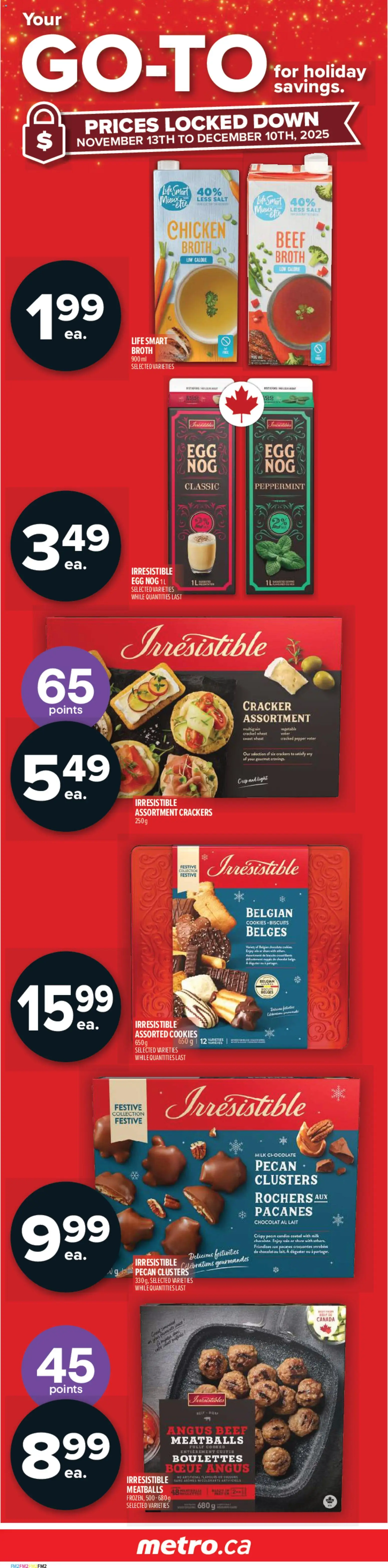 Metro flyer valid from 13.11.2025 | Page: 3 | Products: Beef, Cookies, Milk, Chocolate