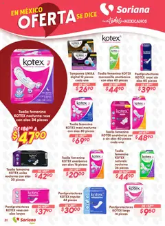 Vista previa de Soriana - Preciazazaso Súper: Valle de México, nuevo folleto de la tienda, válido en México a partir del 25.09.2025 | Página: 31 | Productos: Toalla, Tampones, Toallas