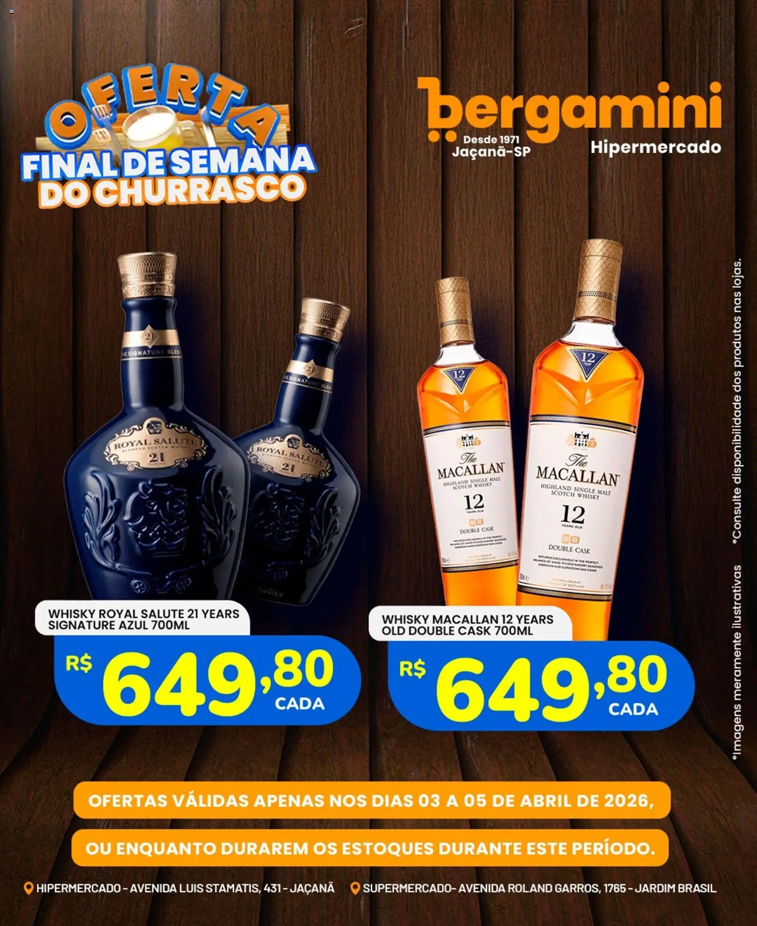 Supermercado Bergamini Folheto - válido de 03.04.2026 | Página: 13 | Produtos: Whisky