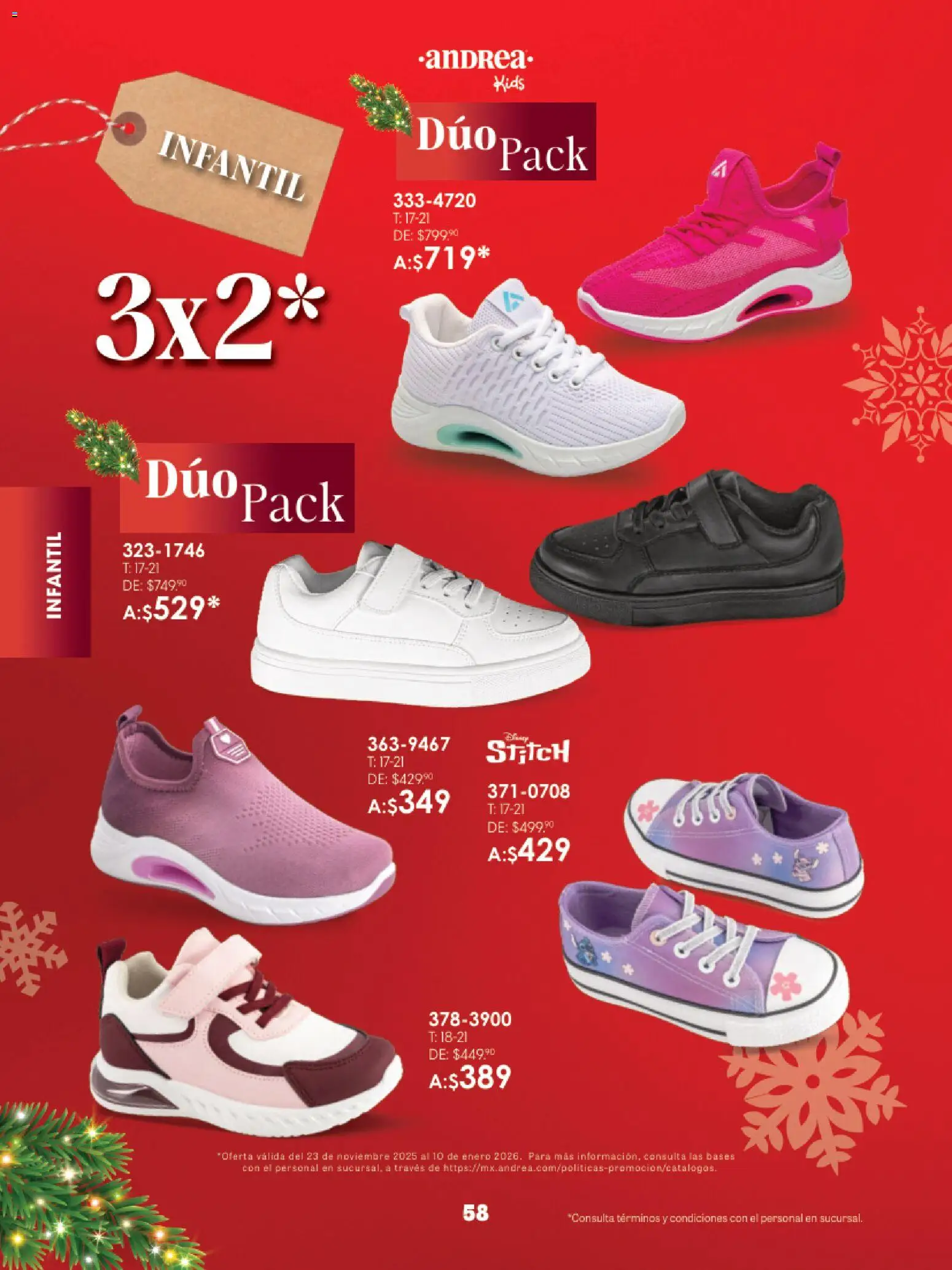 Nuevas ofertas de Andrea válidas en toda la República Mexicana desde el 23.11.2025. ¡Encuentra las mejores ofertas en Andrea catálogo Guía de regalos! | Página: 58