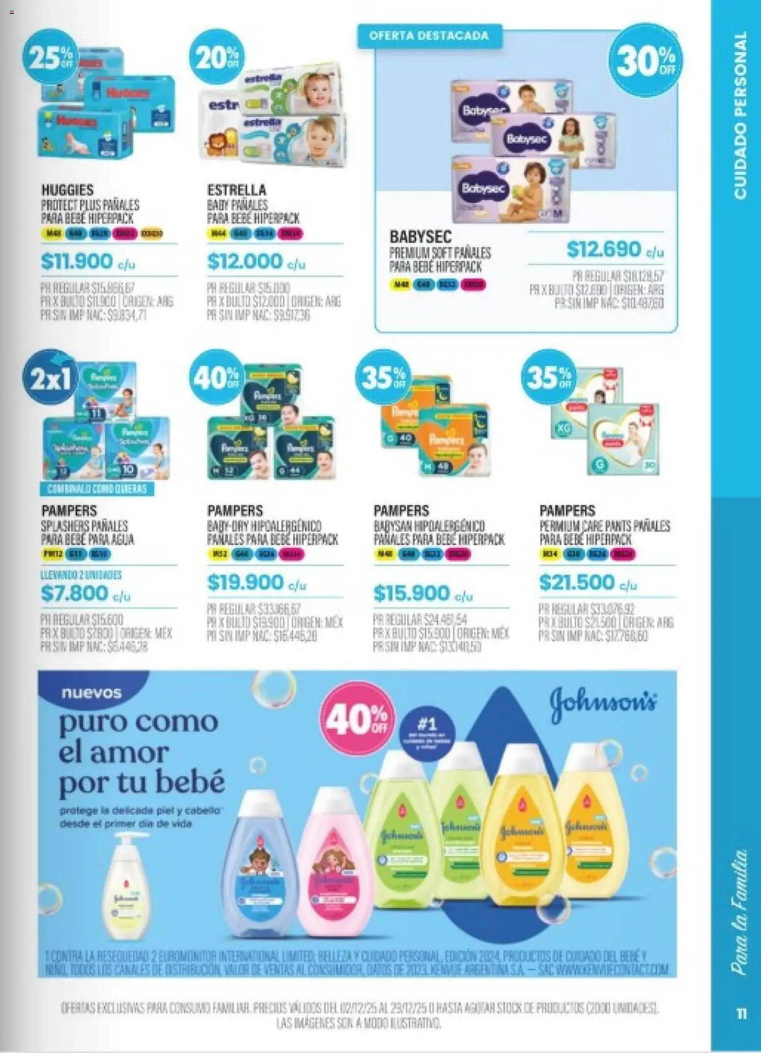 Pigmento catálogo │ válido desde el 02.12.2025 | Página: 11 | Productos: Agua, Pañales