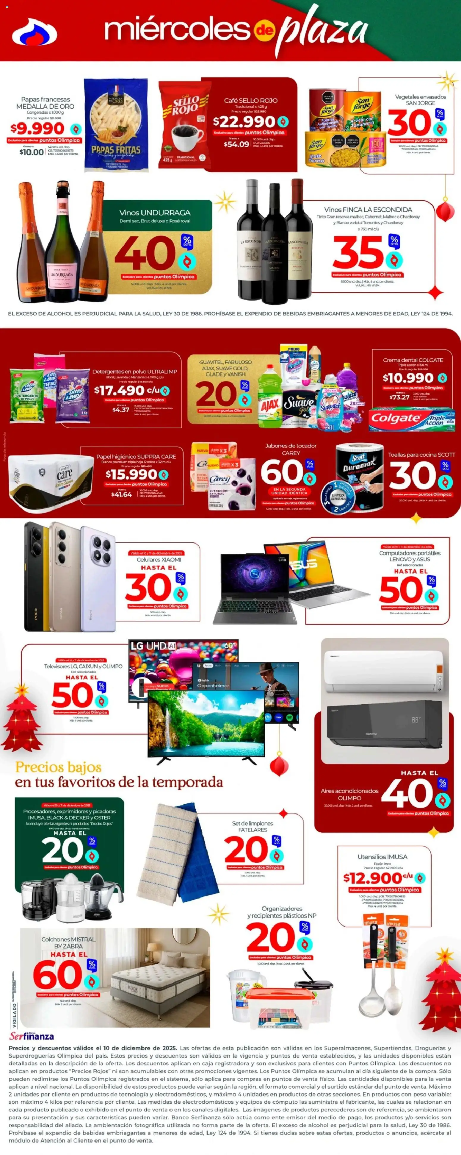 Olímpica revista - valida desde el 10.12.2025 | Página: 2 | Productos: Crema, Banco, Sobre, Café