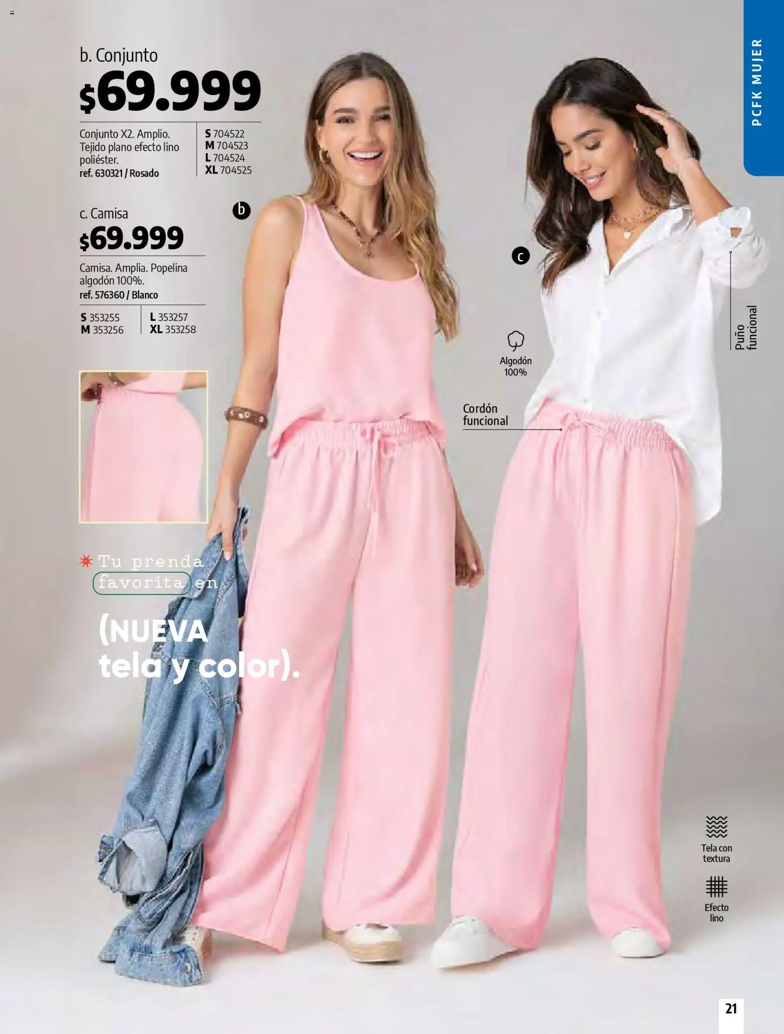 Pacifika revista - valida desde el 01.04.2026 | Página: 21 | Productos: Algodón, Conjunto, Camisa