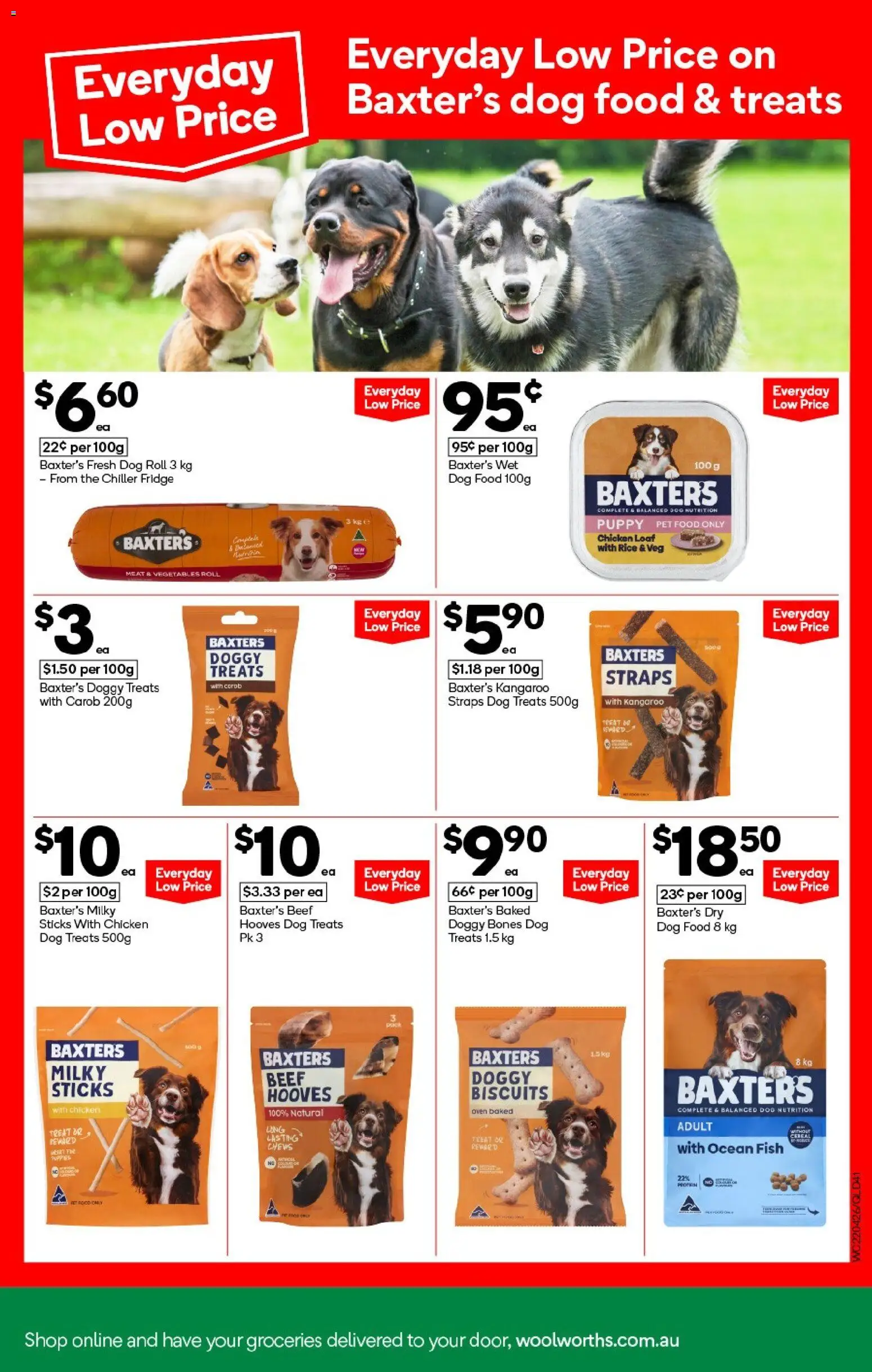 Woolworths catalogue - valid from 22.04.2026 | Page: 41 | Products: Chicken, Meat, Cereal, Dog food