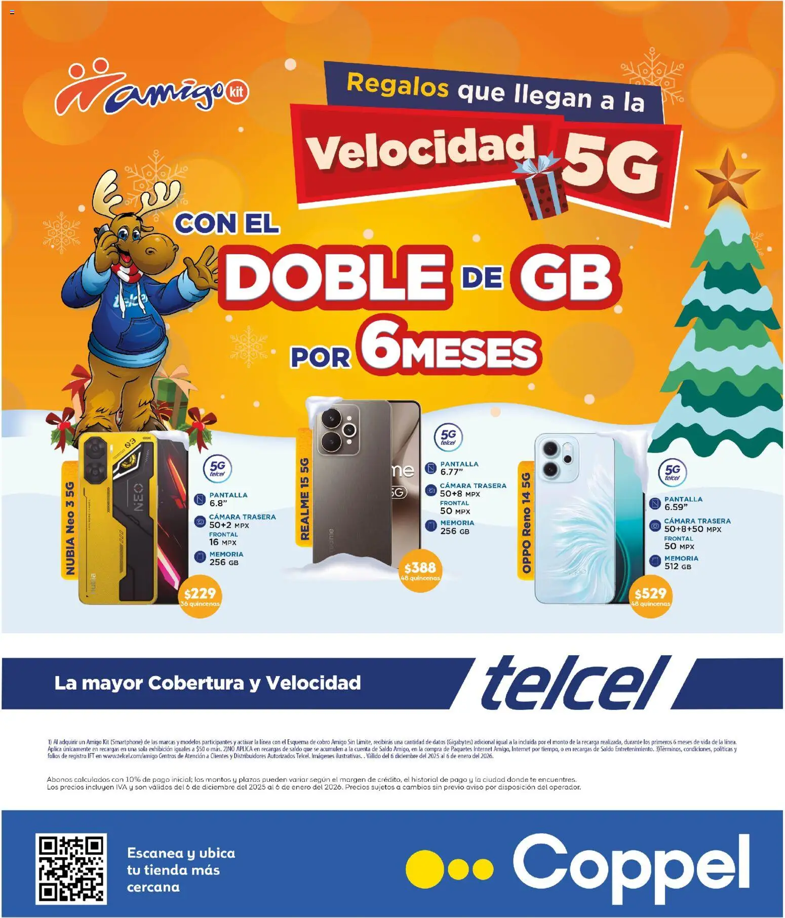 Nuevas ofertas de Coppel válidas en toda la República Mexicana desde el 06.12.2025. ¡Encuentra las mejores ofertas en Coppel catálogo Encuentra todo para el intercambio! | Página: 31 | Productos: Cámara, Té, Smartphone