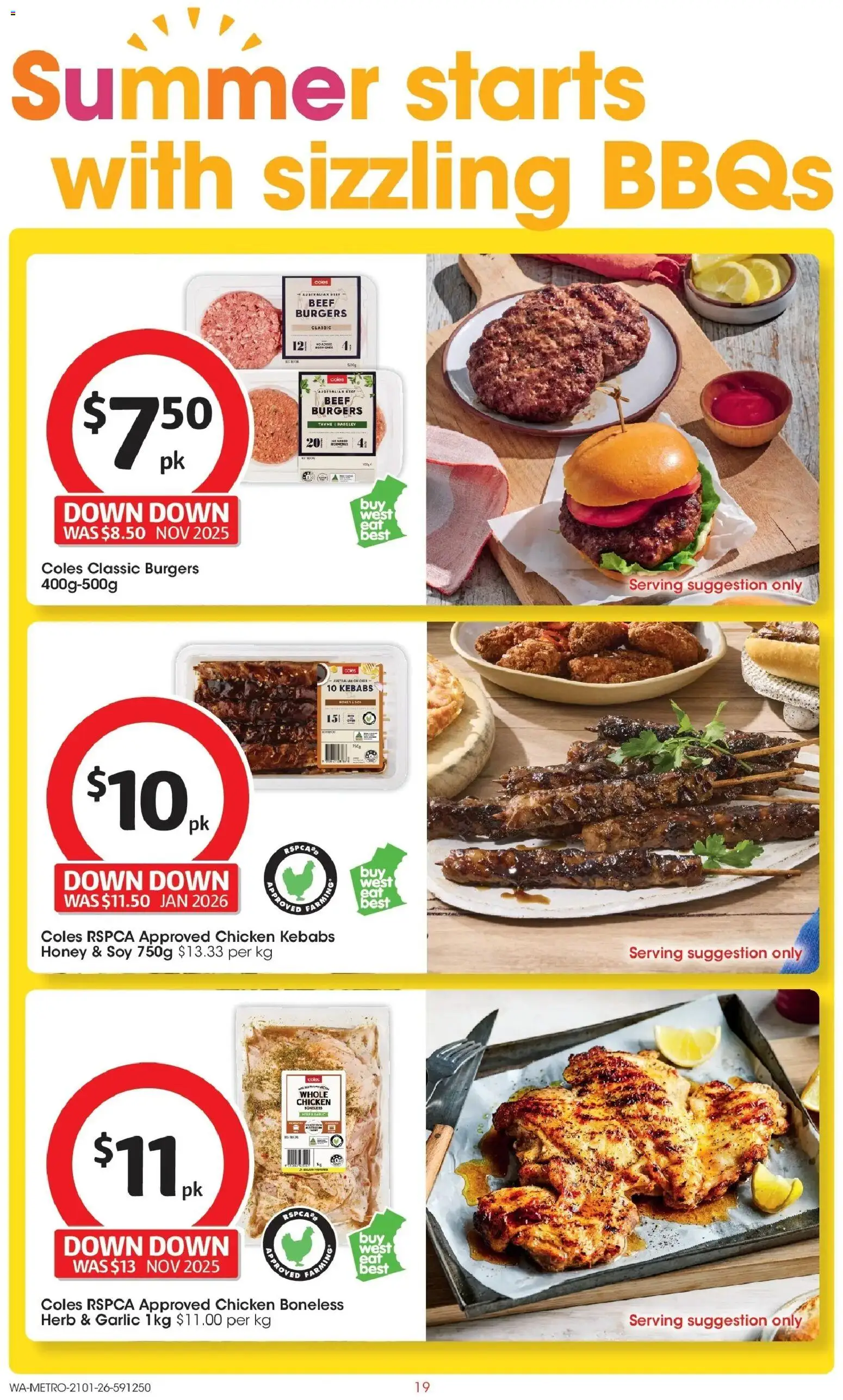 Coles catalogue - valid from 21.01.2026 | Page: 19 | Products: Herb, Chicken, Beef, Garlic